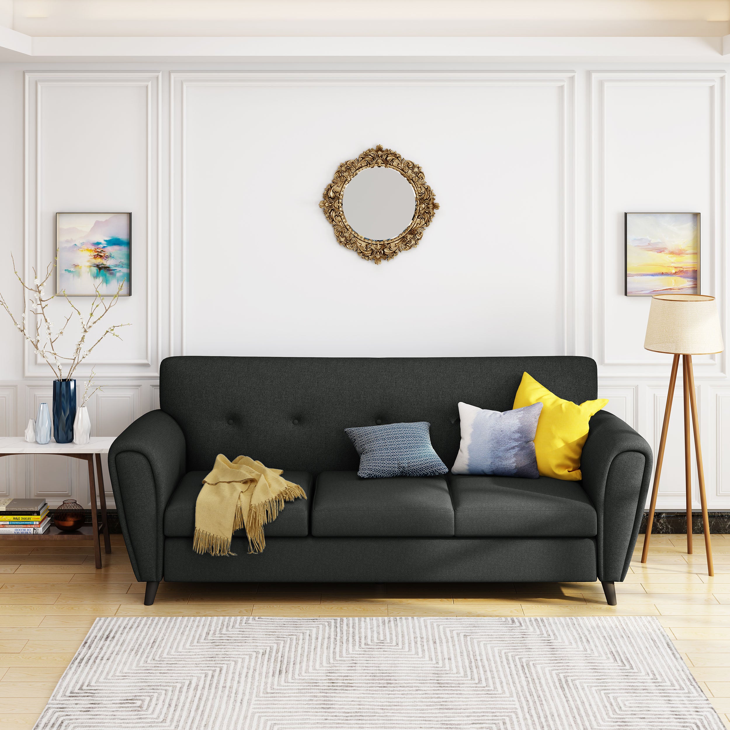 button tufted fabric upholstered three seater sofa nh269303 button tufted fabric upholstered three seater sofa nh269303