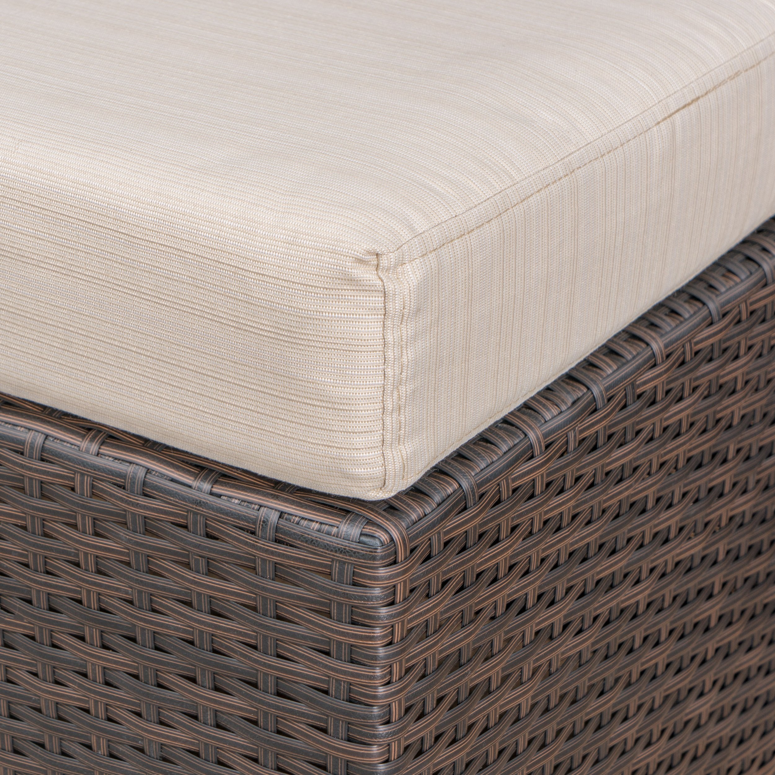 outdoor 16 inch wicker ottoman seat with water resistant cushion nh124303 outdoor 16 inch wicker ottoman seat with water resistant cushion nh124303