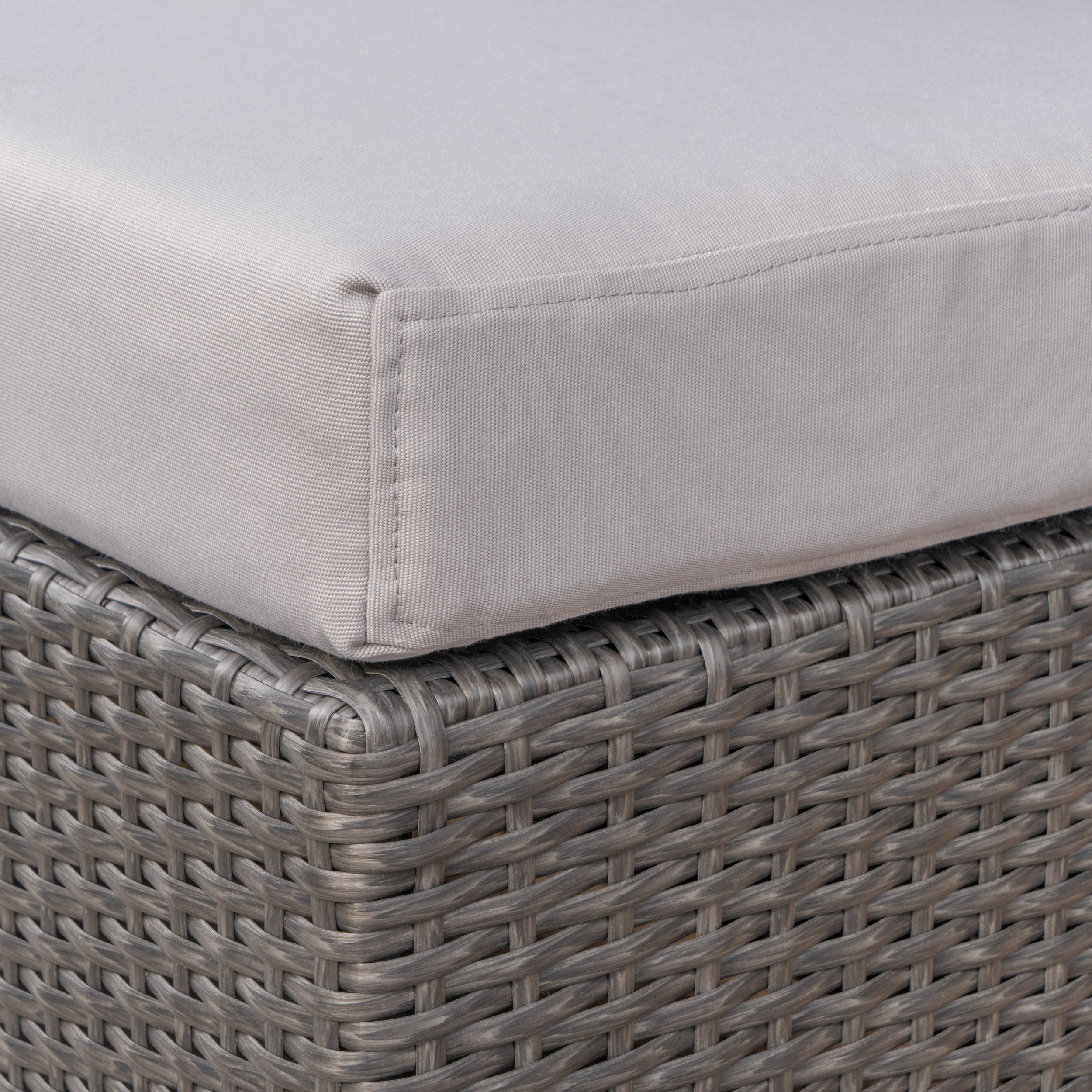 outdoor 16 inch wicker ottoman seat with water resistant cushion nh124303 outdoor 16 inch wicker ottoman seat with water resistant cushion nh124303