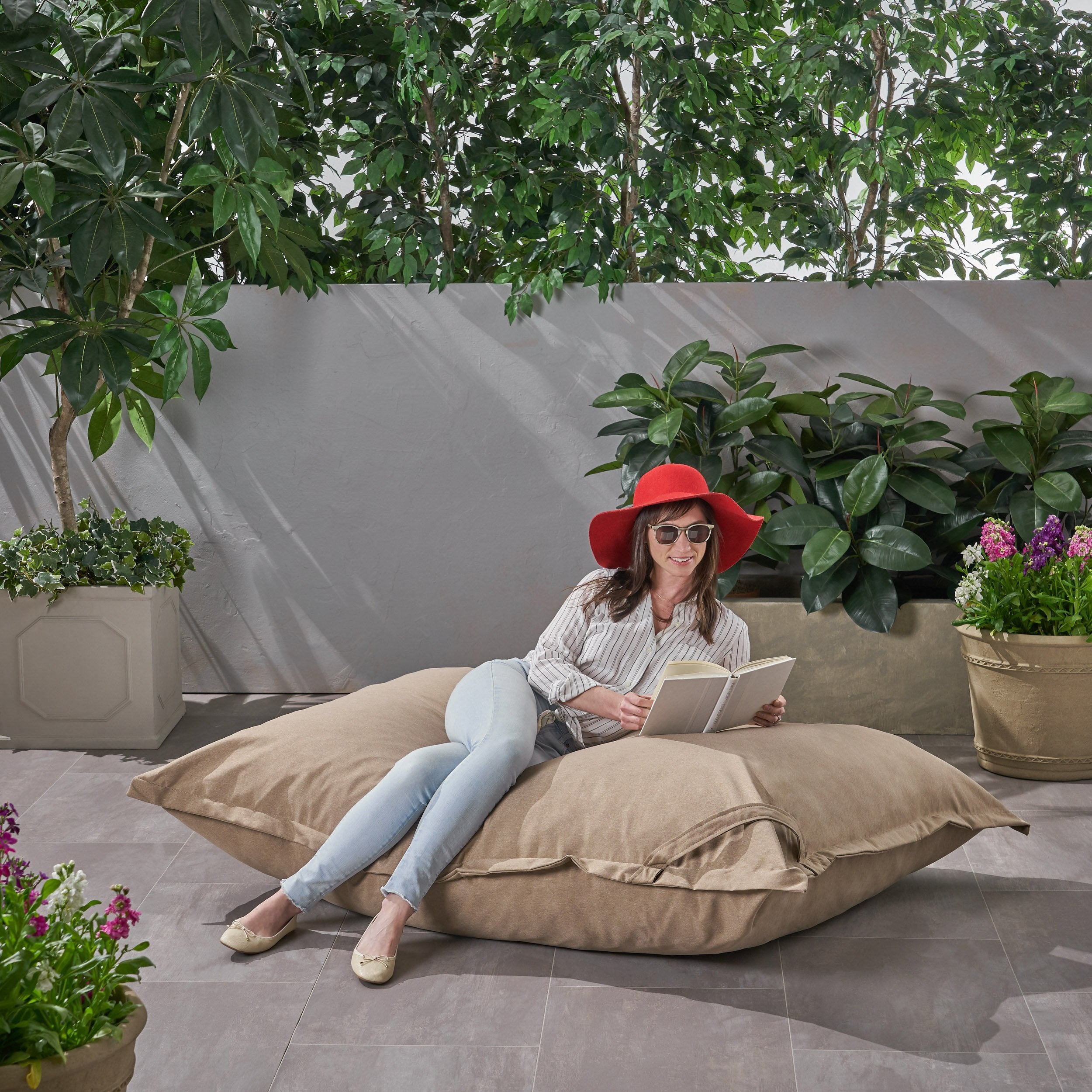 outdoor water resistant 5.5x4 lounger bean bag nh820803 outdoor water resistant 5.5x4 lounger bean bag nh820803
