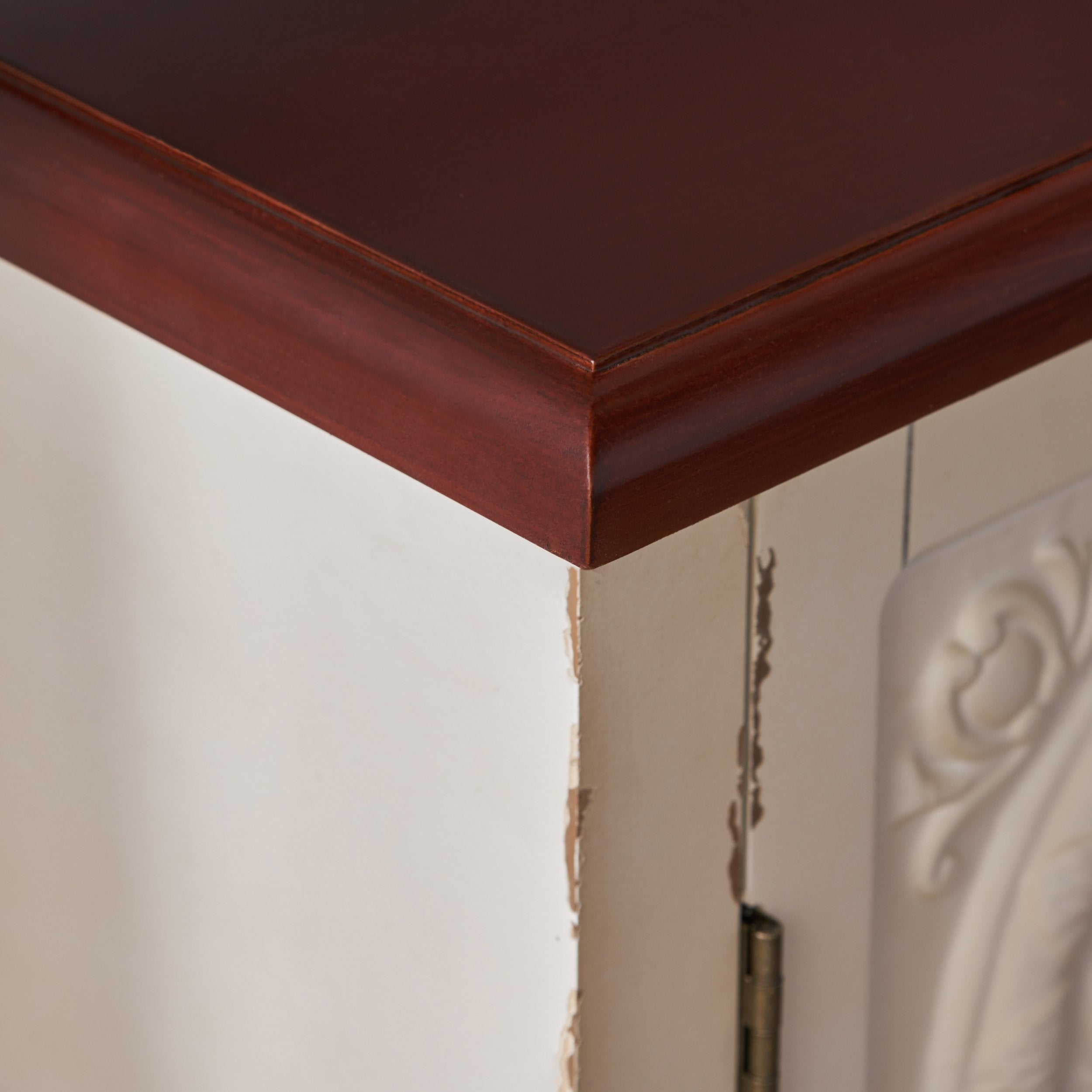 finished firwood cabinet with faux wood overlay and accented top nh362303 finished firwood cabinet with faux wood overlay and accented top nh362303
