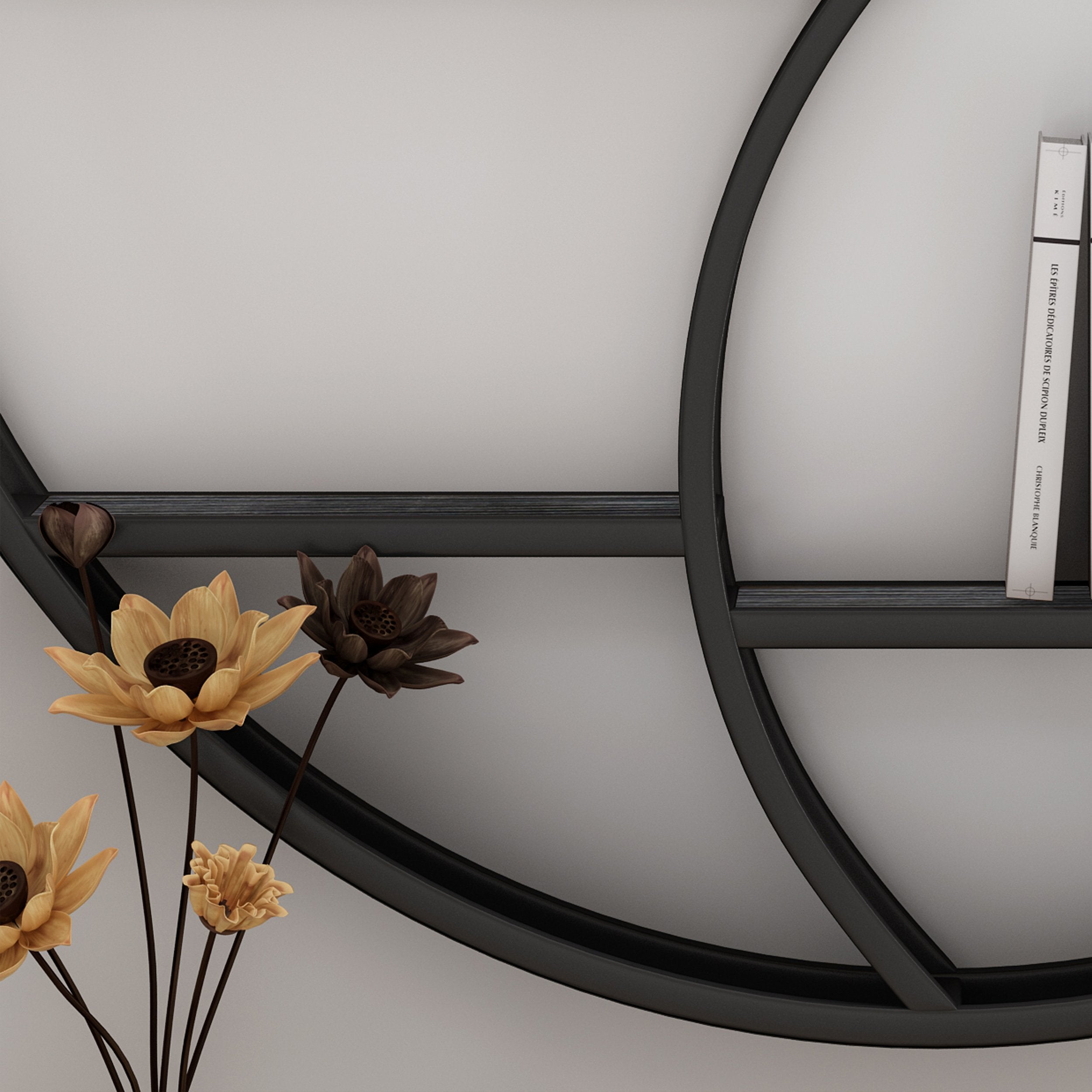 industrial wall mount round yin yang floating shelf nh001903 industrial wall mount round yin yang floating shelf nh001903
