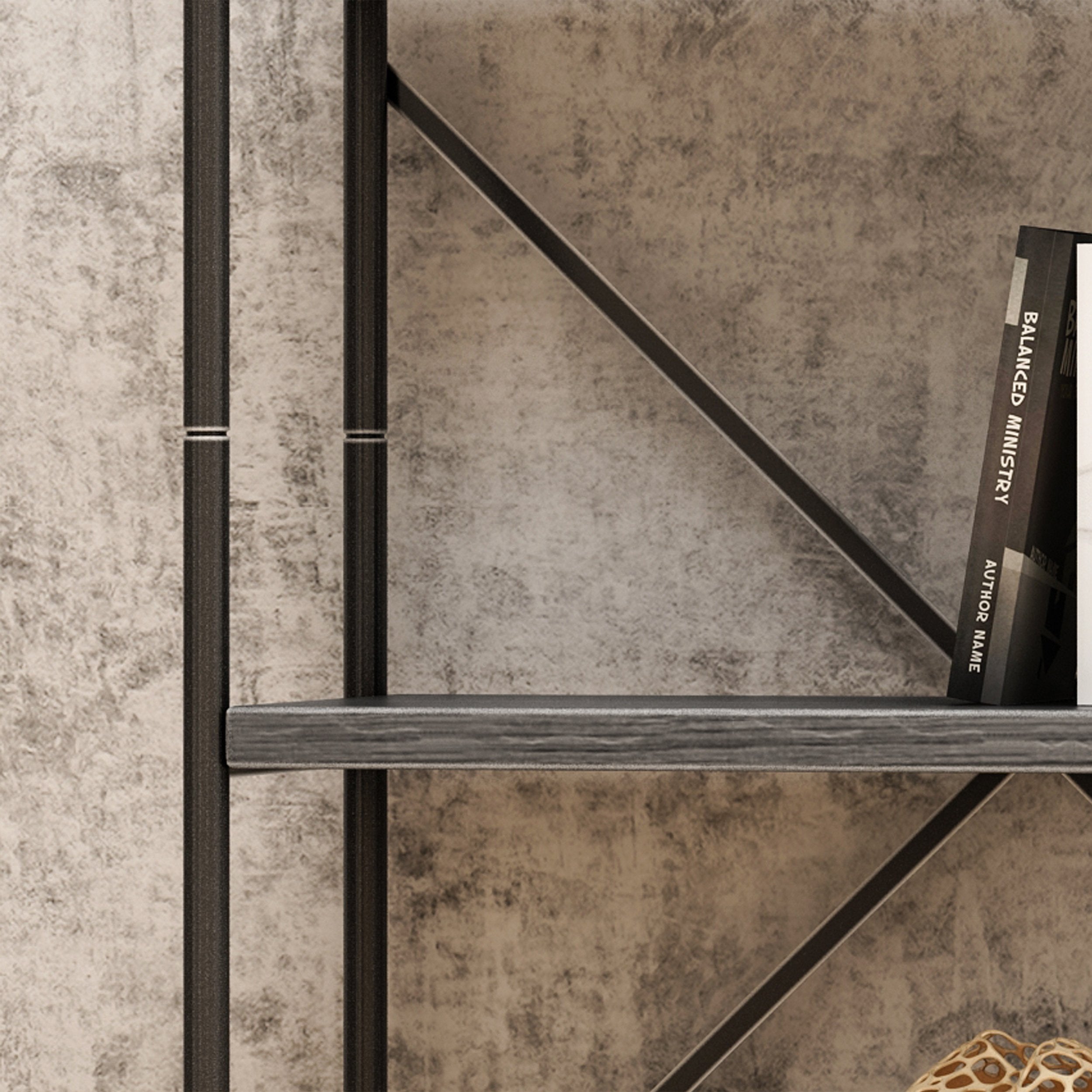 5 shelf wood & metal etagere bookcase nh606903 5 shelf wood & metal etagere bookcase nh606903