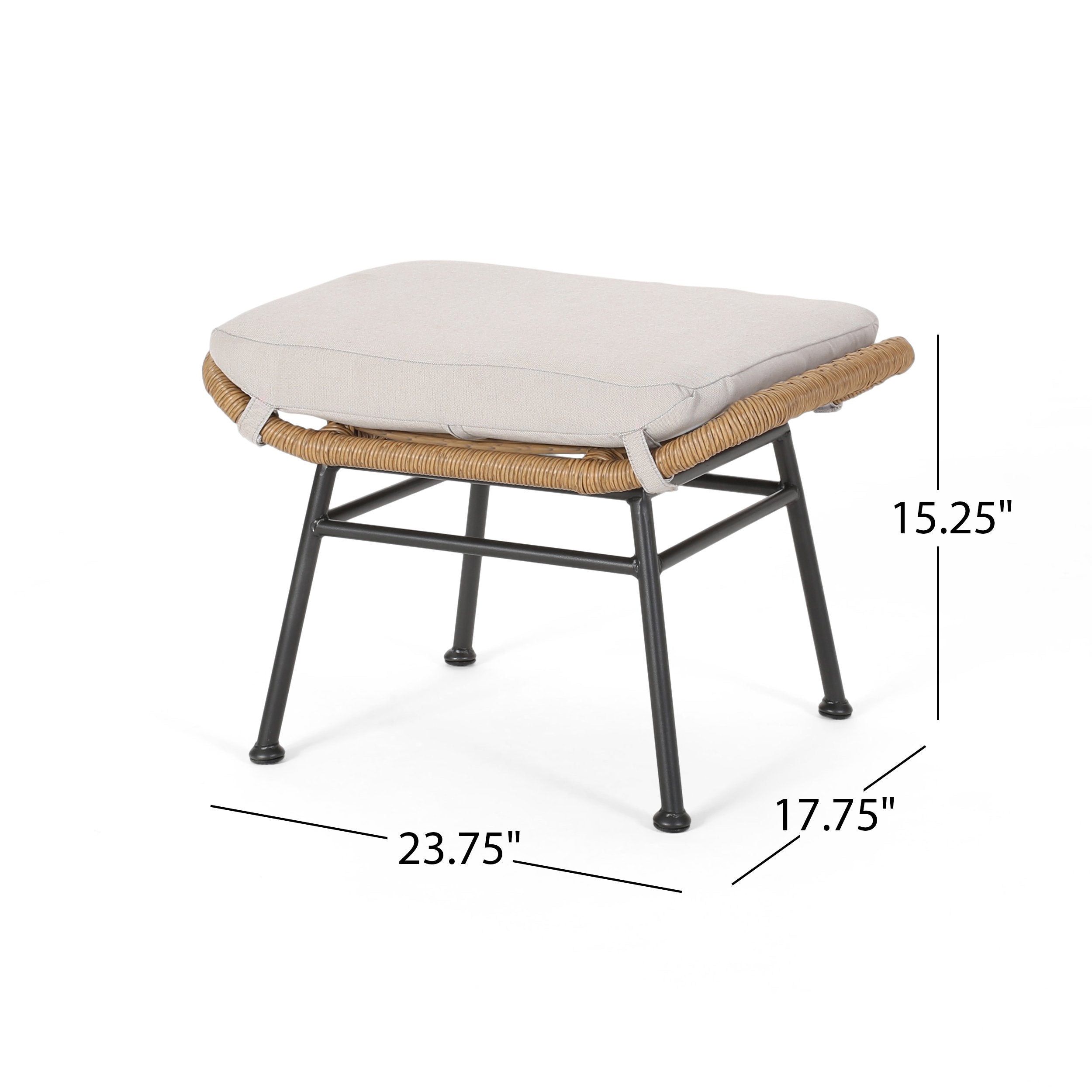 outdoor modern boho wicker ottoman (set of 2) nh054013 outdoor modern boho wicker ottoman (set of 2) nh054013