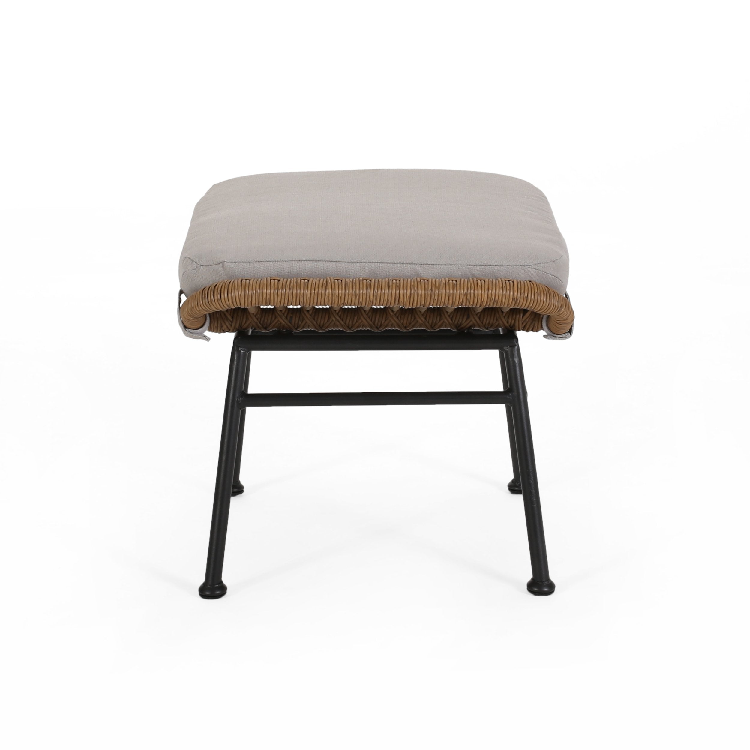 outdoor modern boho wicker ottoman (set of 2) nh054013 outdoor modern boho wicker ottoman (set of 2) nh054013