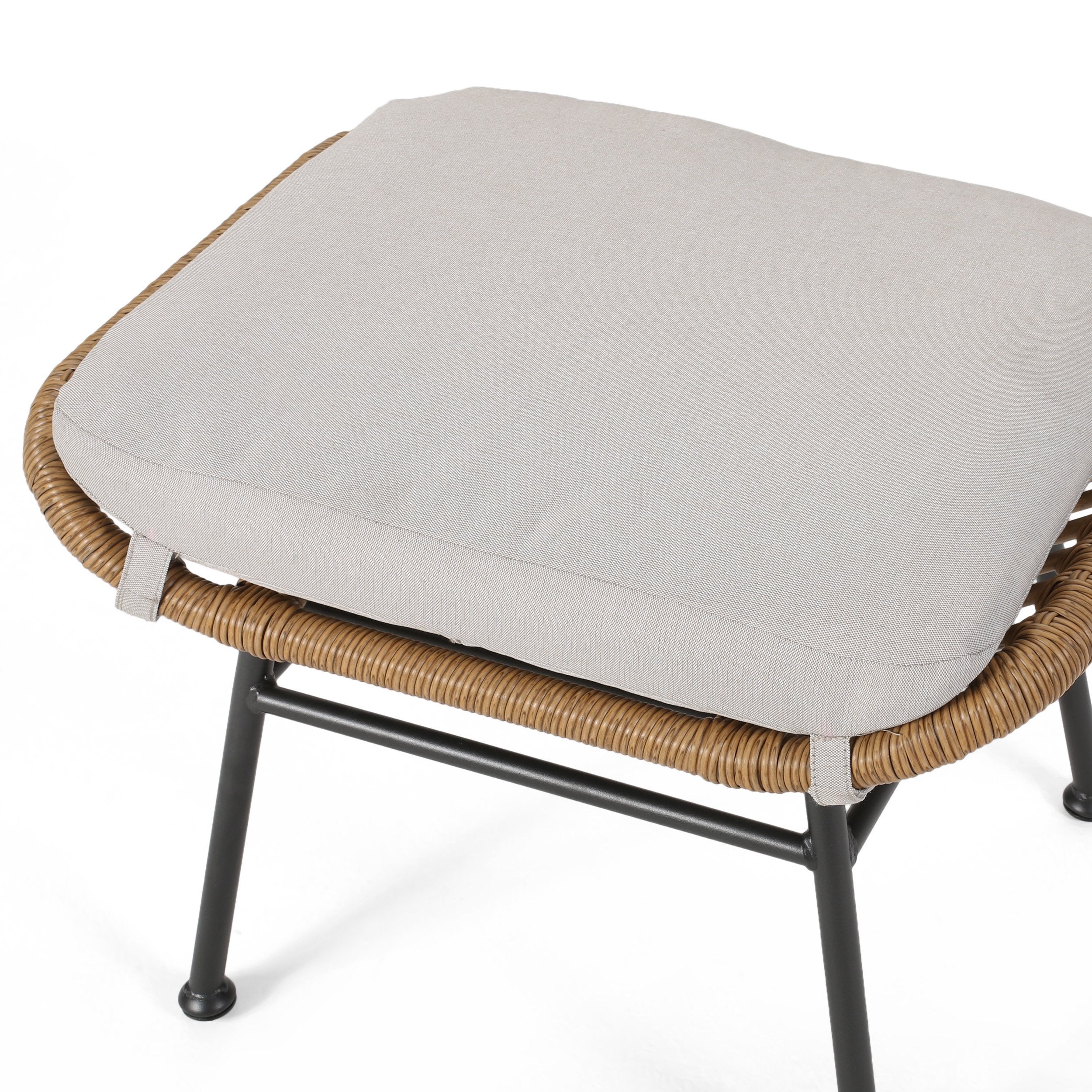 outdoor modern boho wicker ottoman (set of 2) nh054013 outdoor modern boho wicker ottoman (set of 2) nh054013