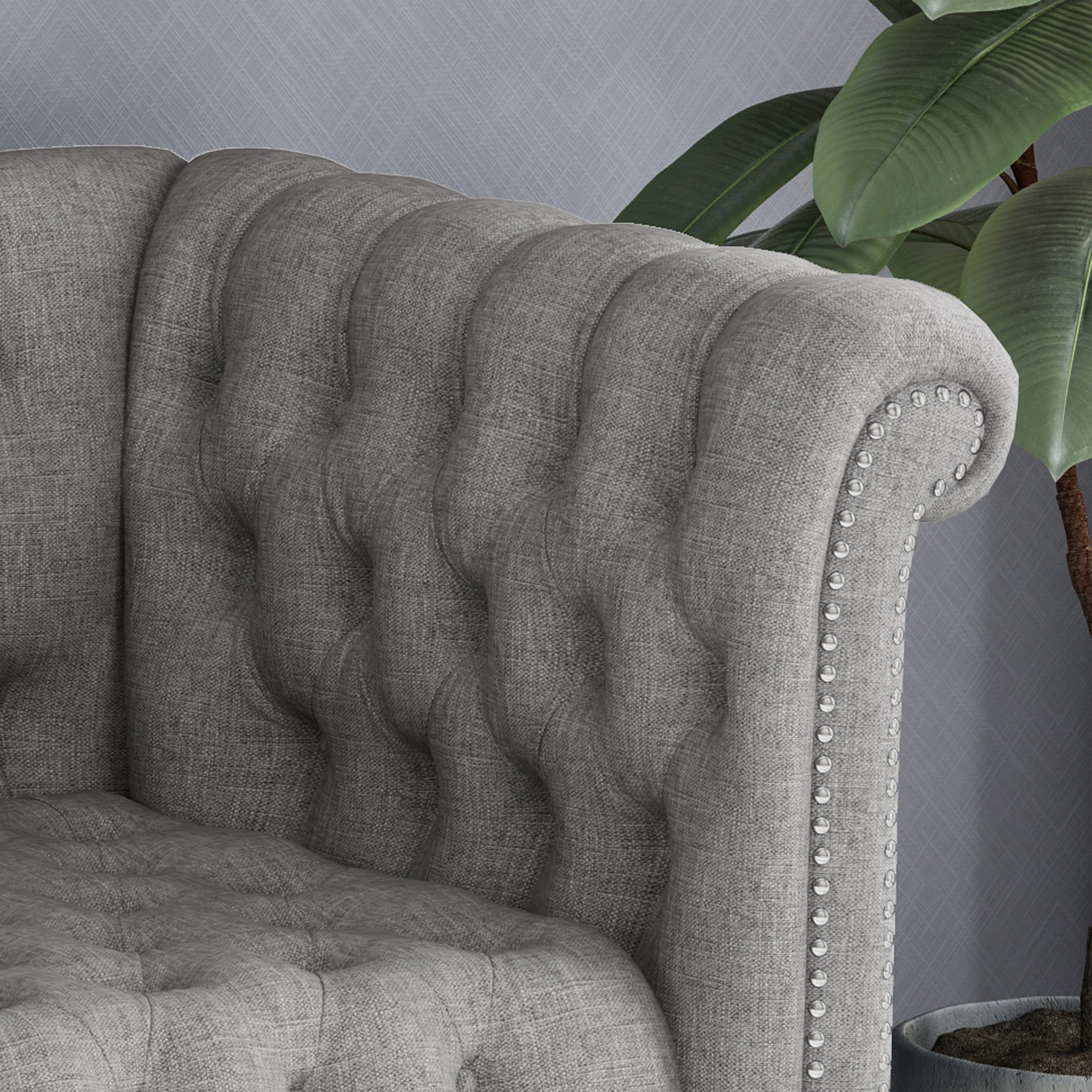button tufted rolled back upholstered sofa nh931903 button tufted rolled back upholstered sofa nh931903