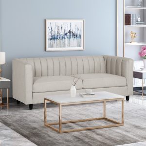 Shop channel stitched fabric 3 seater sofa nh451213