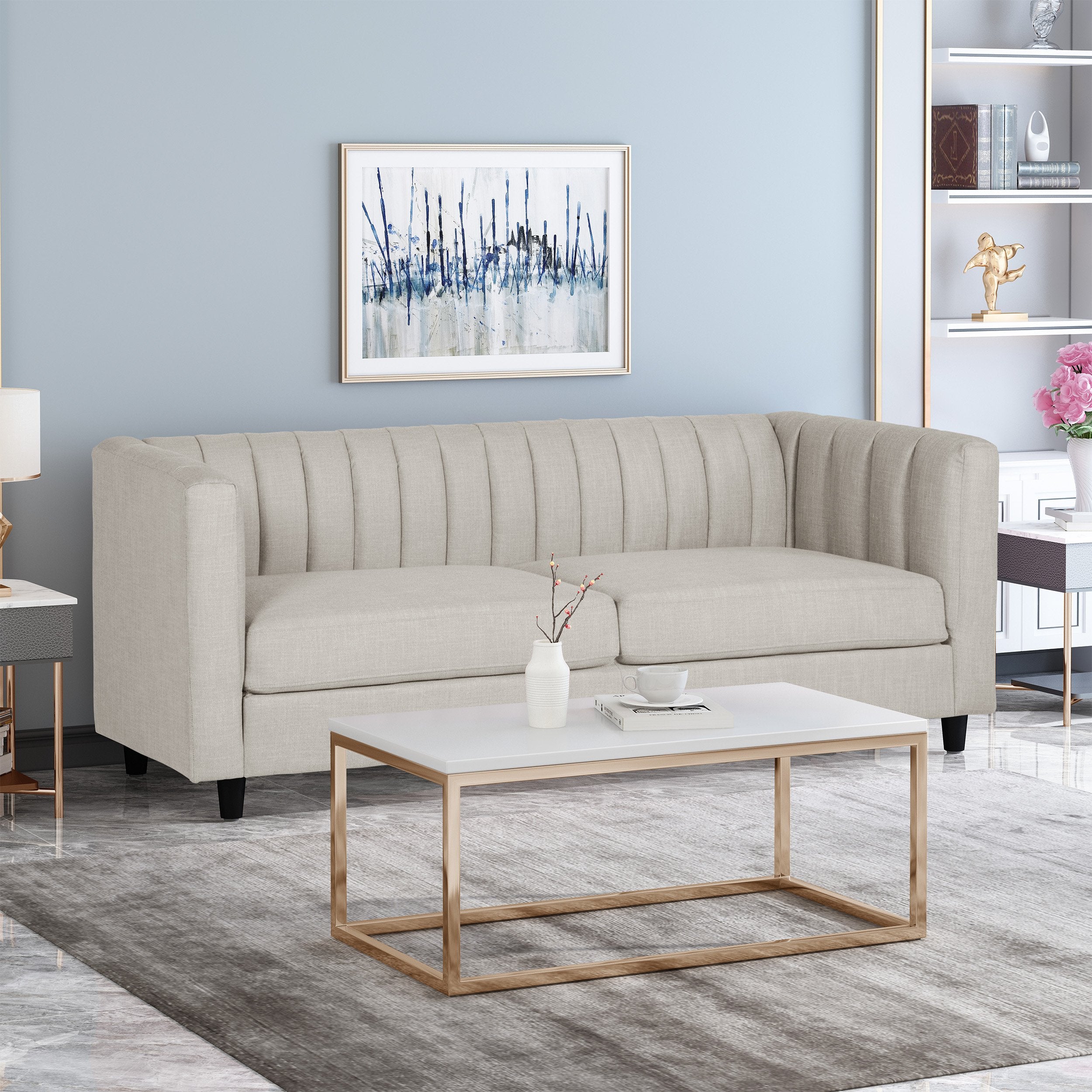 channel stitched fabric 3 seater sofa nh451213 channel stitched fabric 3 seater sofa nh451213