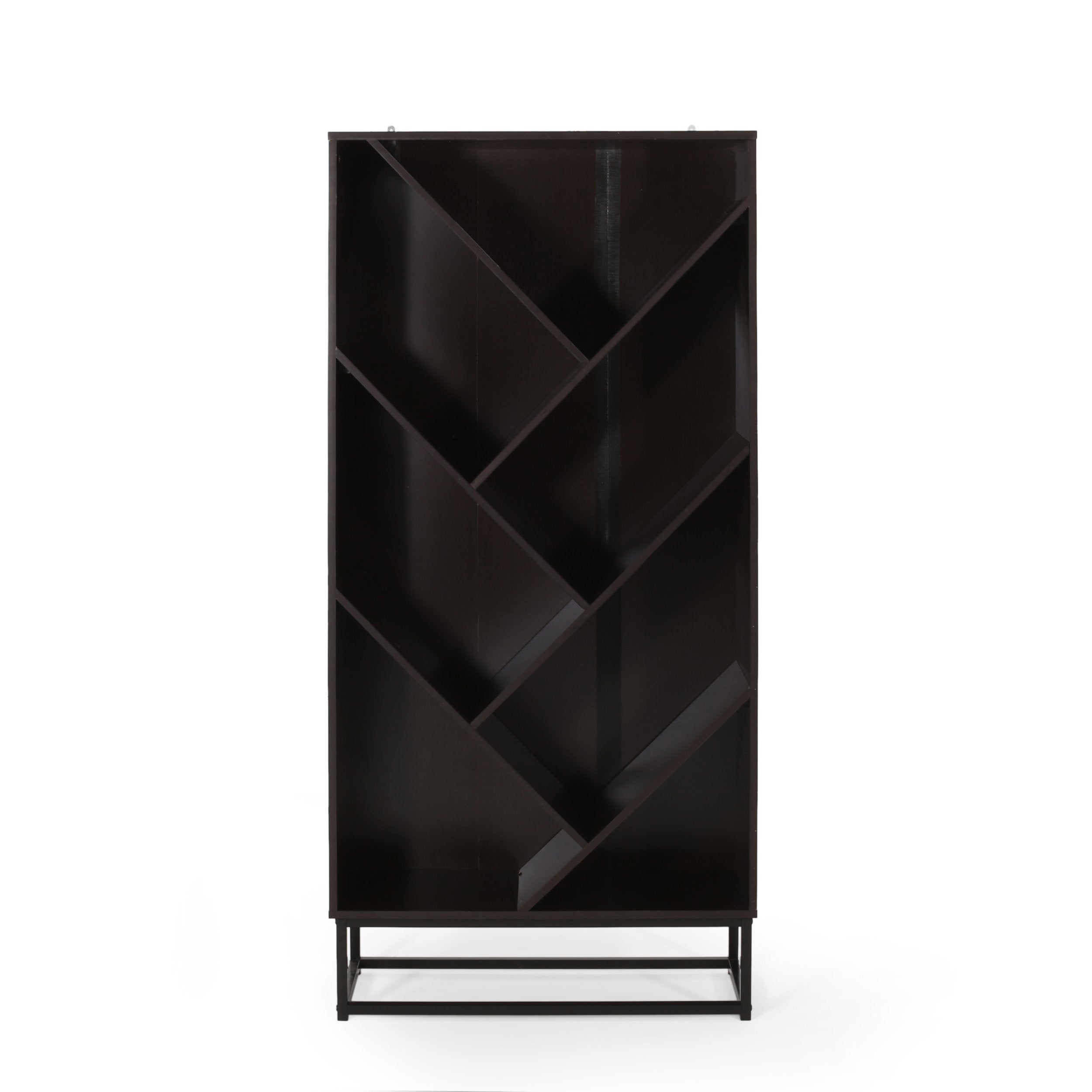 modern industrial 6 shelf v bookcase nh206413 modern industrial 6 shelf v bookcase nh206413
