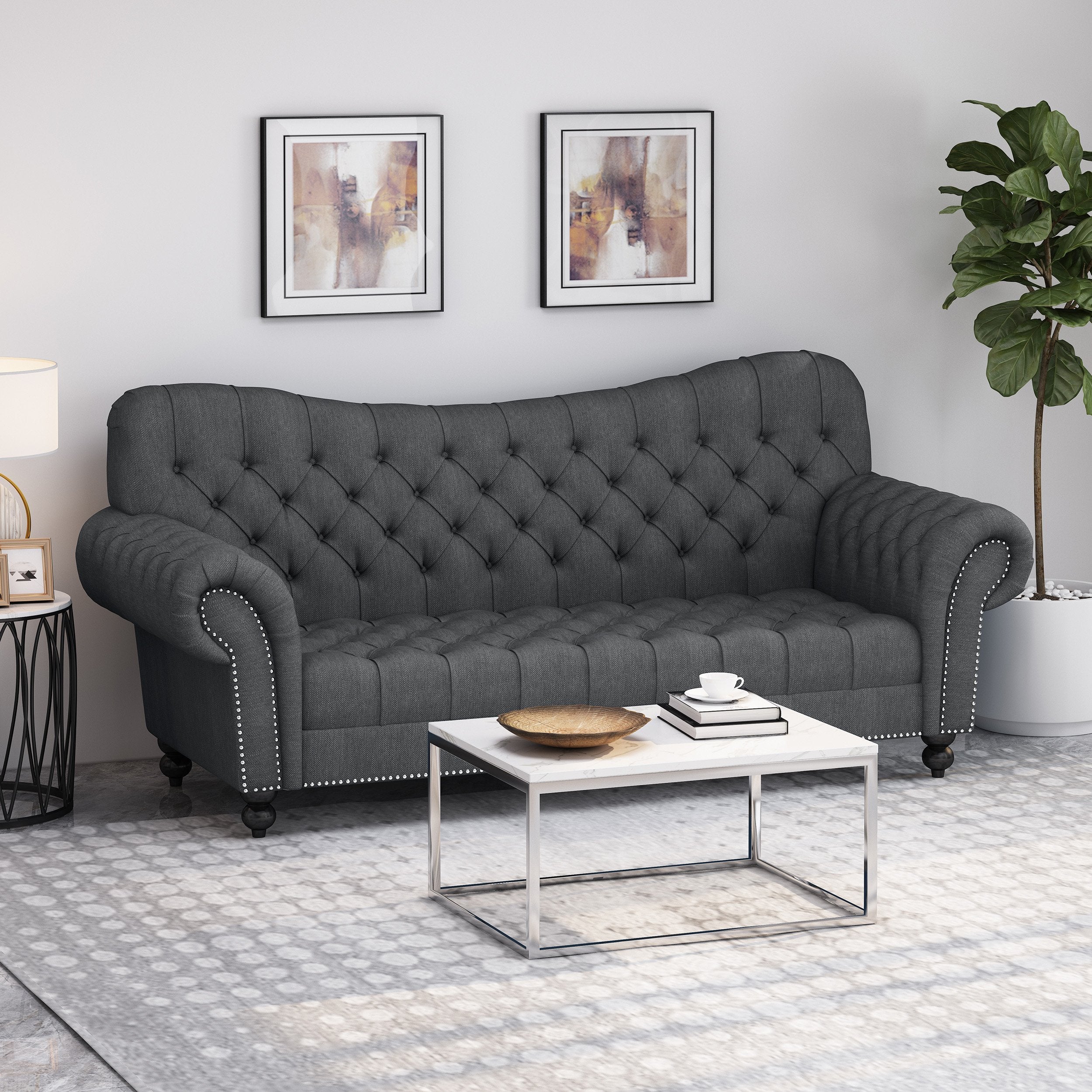 chesterfield button tufted fabric 3 seater sofa nh373213 chesterfield button tufted fabric 3 seater sofa nh373213