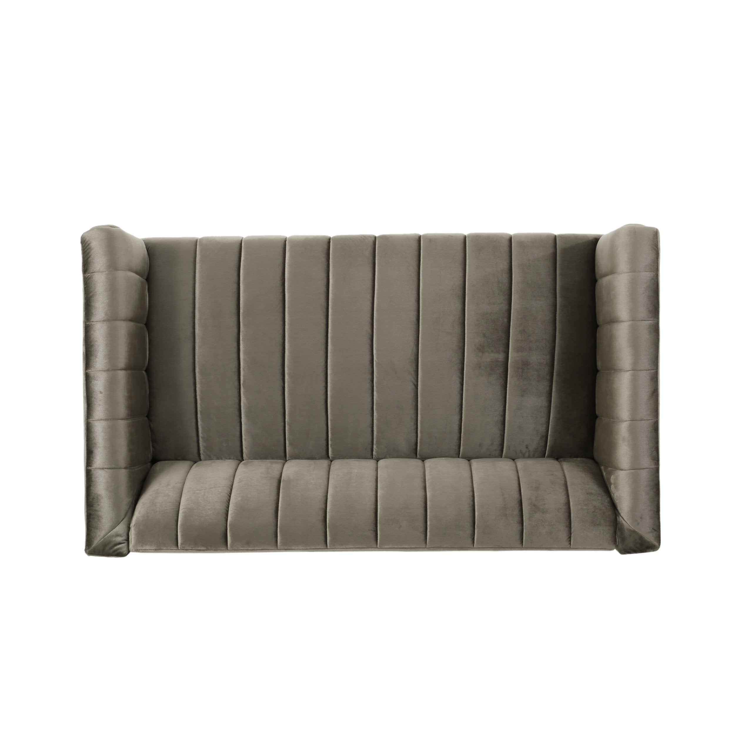 channel stitch velvet settee nh457213 channel stitch velvet settee nh457213
