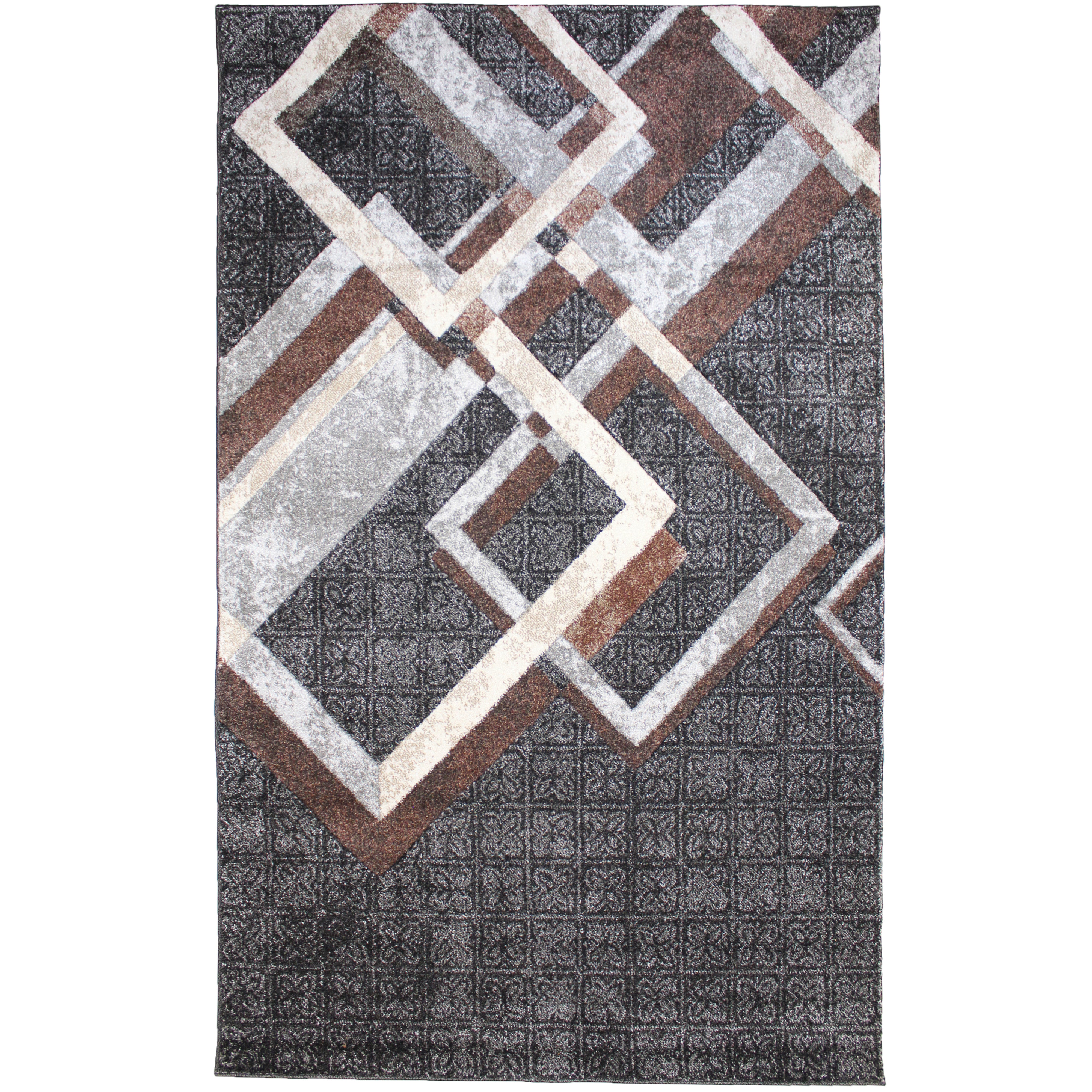 natural geo jasmine modern diamond abstract black/brown area rug natural geo jasmine modern diamond abstract black/brown area rug