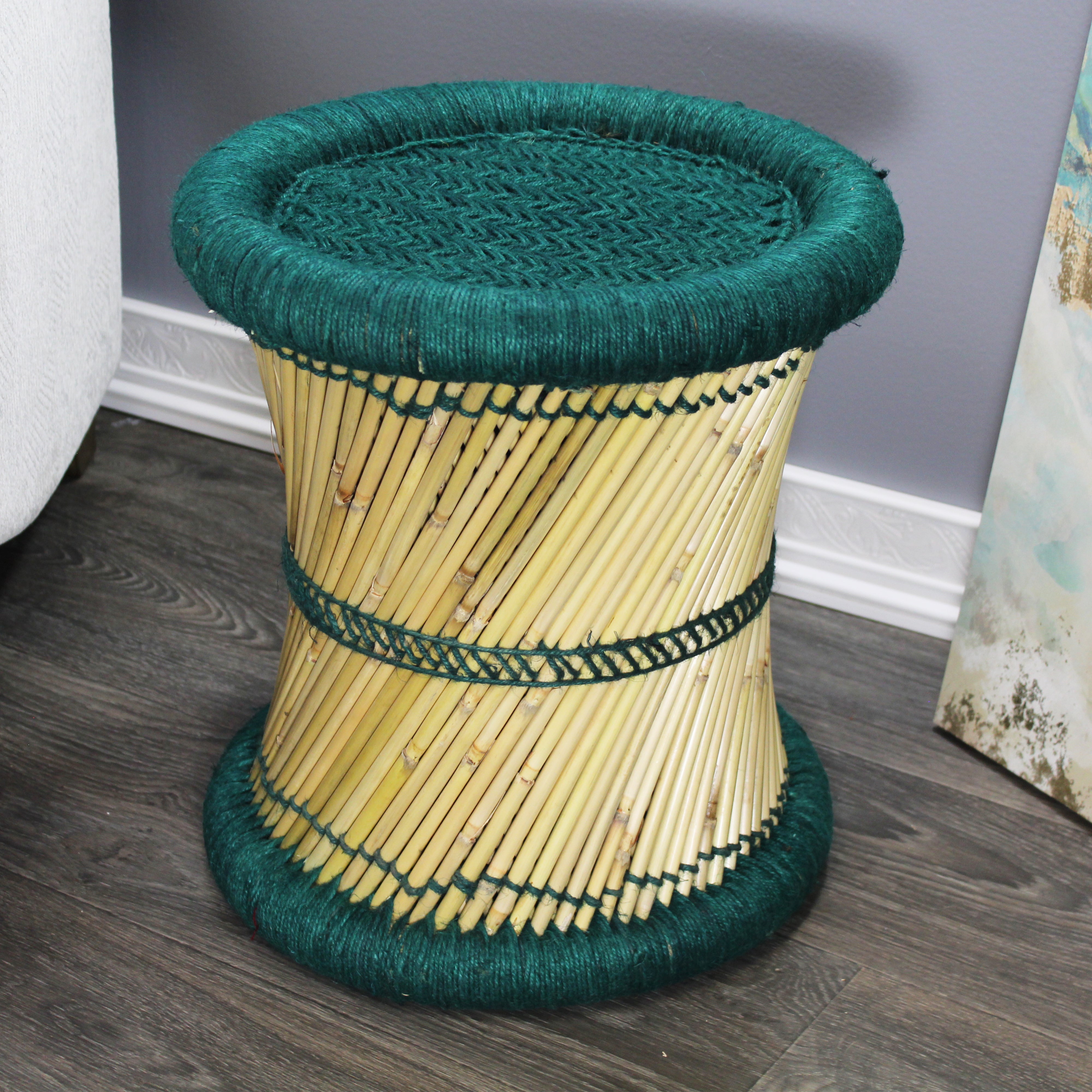 natural geo moray decorative handwoven jute accent stool natural geo moray decorative handwoven jute accent stool