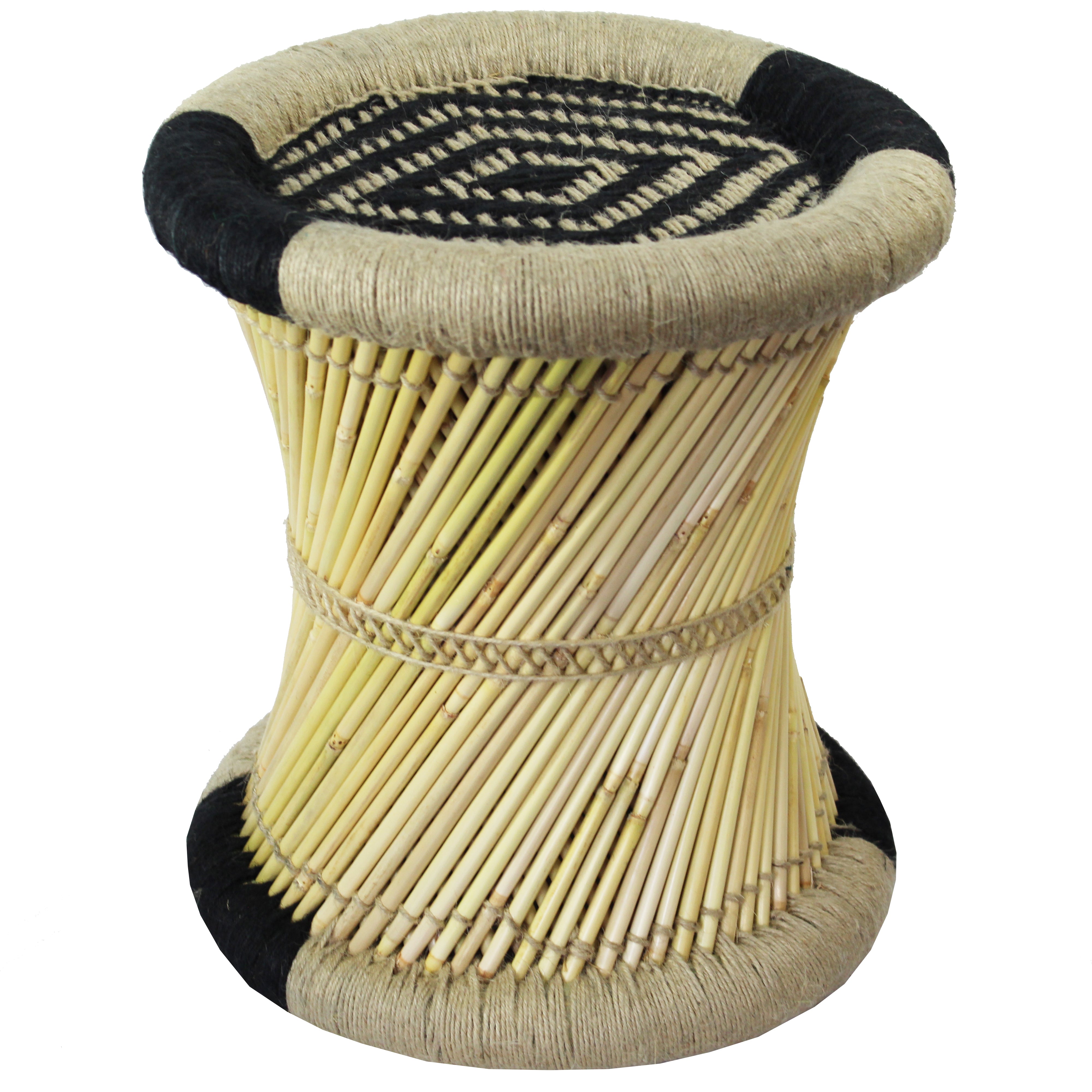 natural geo moray decorative handwoven jute accent stool natural geo moray decorative handwoven jute accent stool
