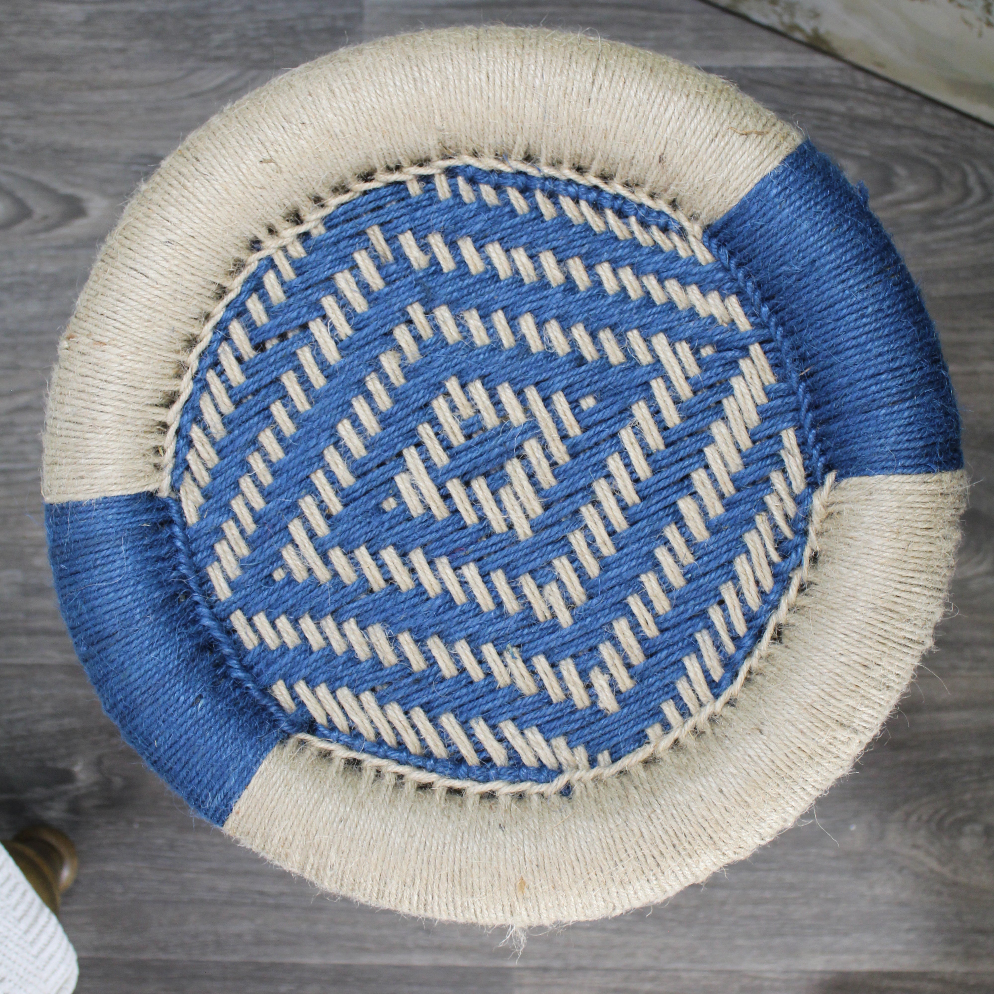 natural geo moray decorative handwoven jute accent stool natural geo moray decorative handwoven jute accent stool