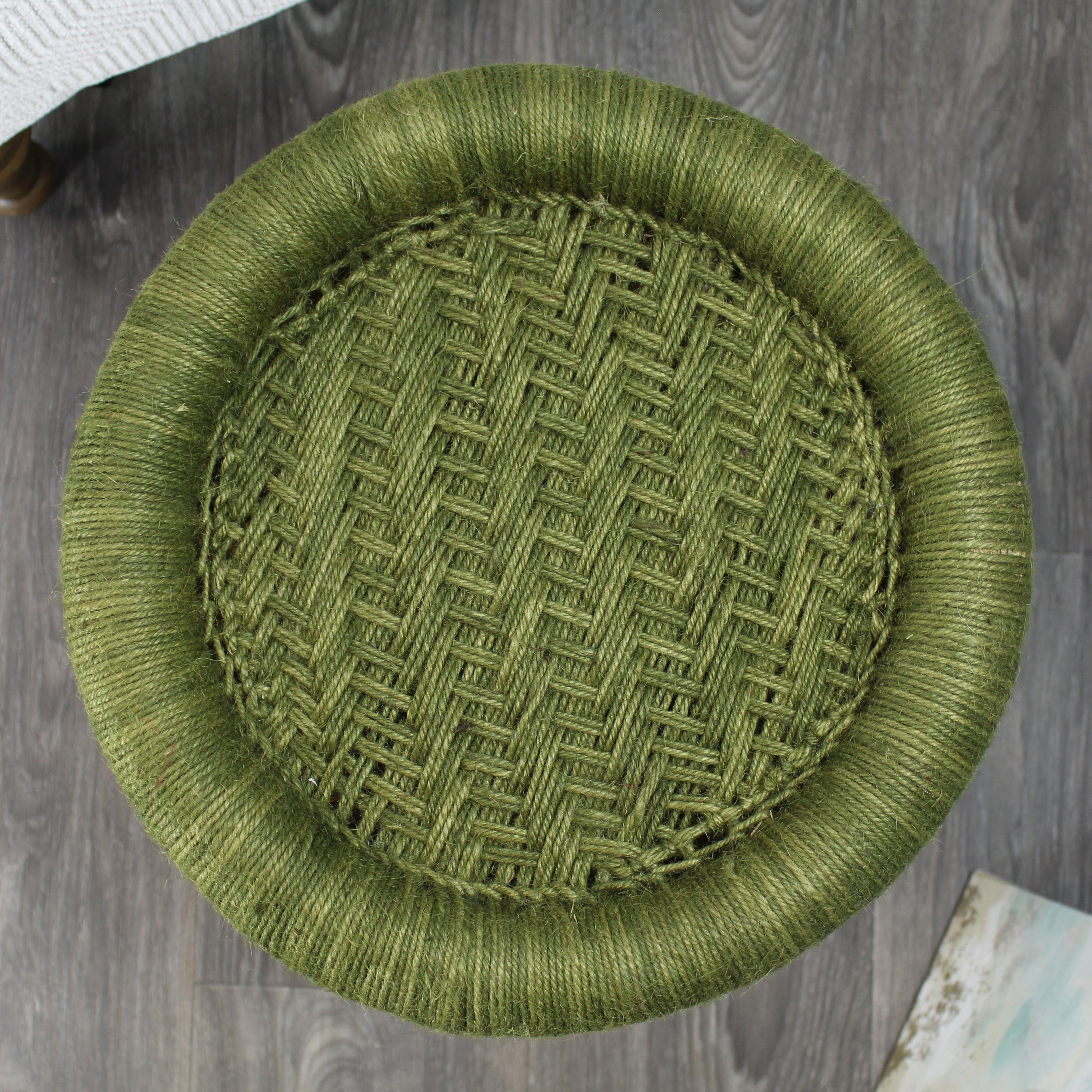 natural geo moray decorative handwoven jute accent stool natural geo moray decorative handwoven jute accent stool
