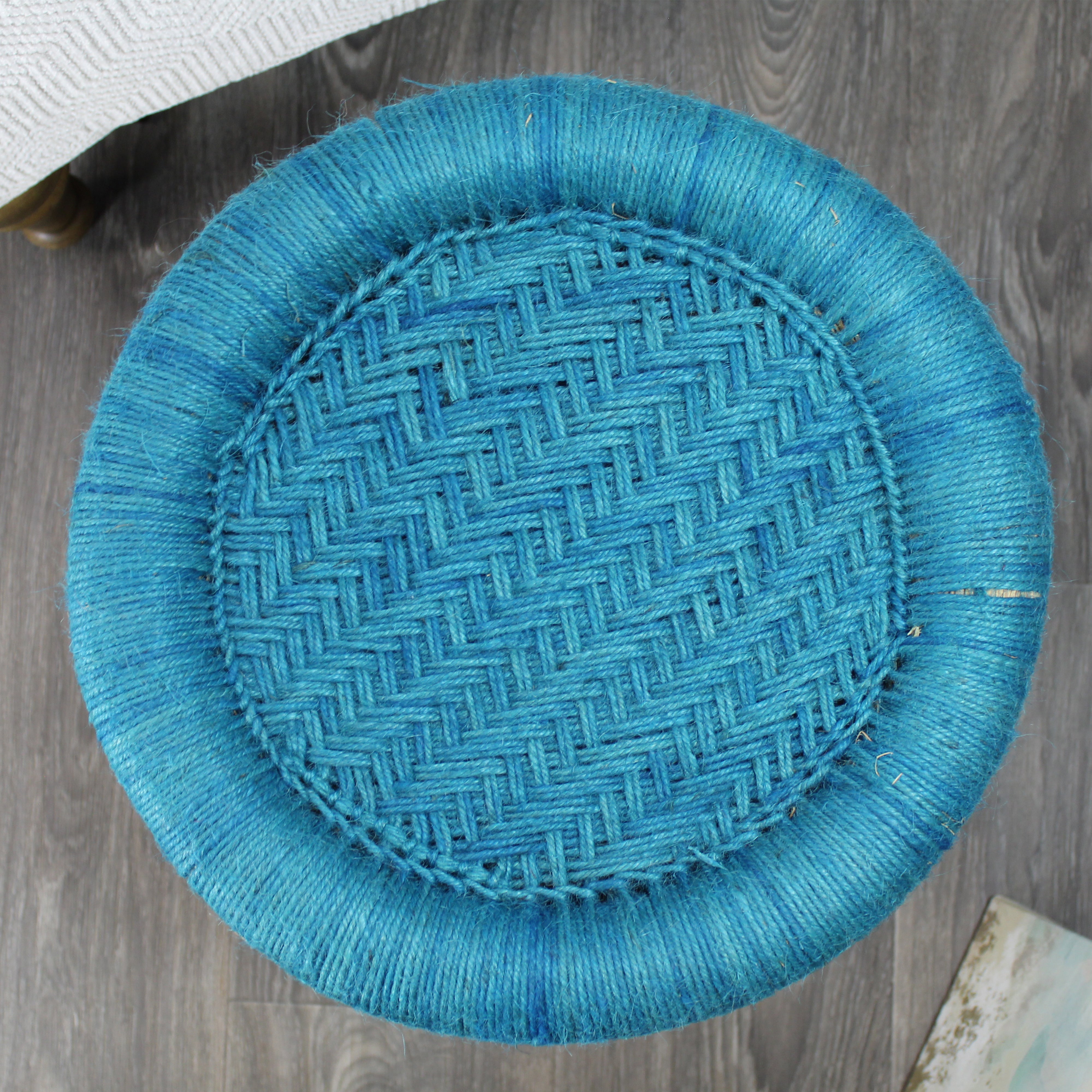 natural geo moray decorative handwoven jute accent stool natural geo moray decorative handwoven jute accent stool