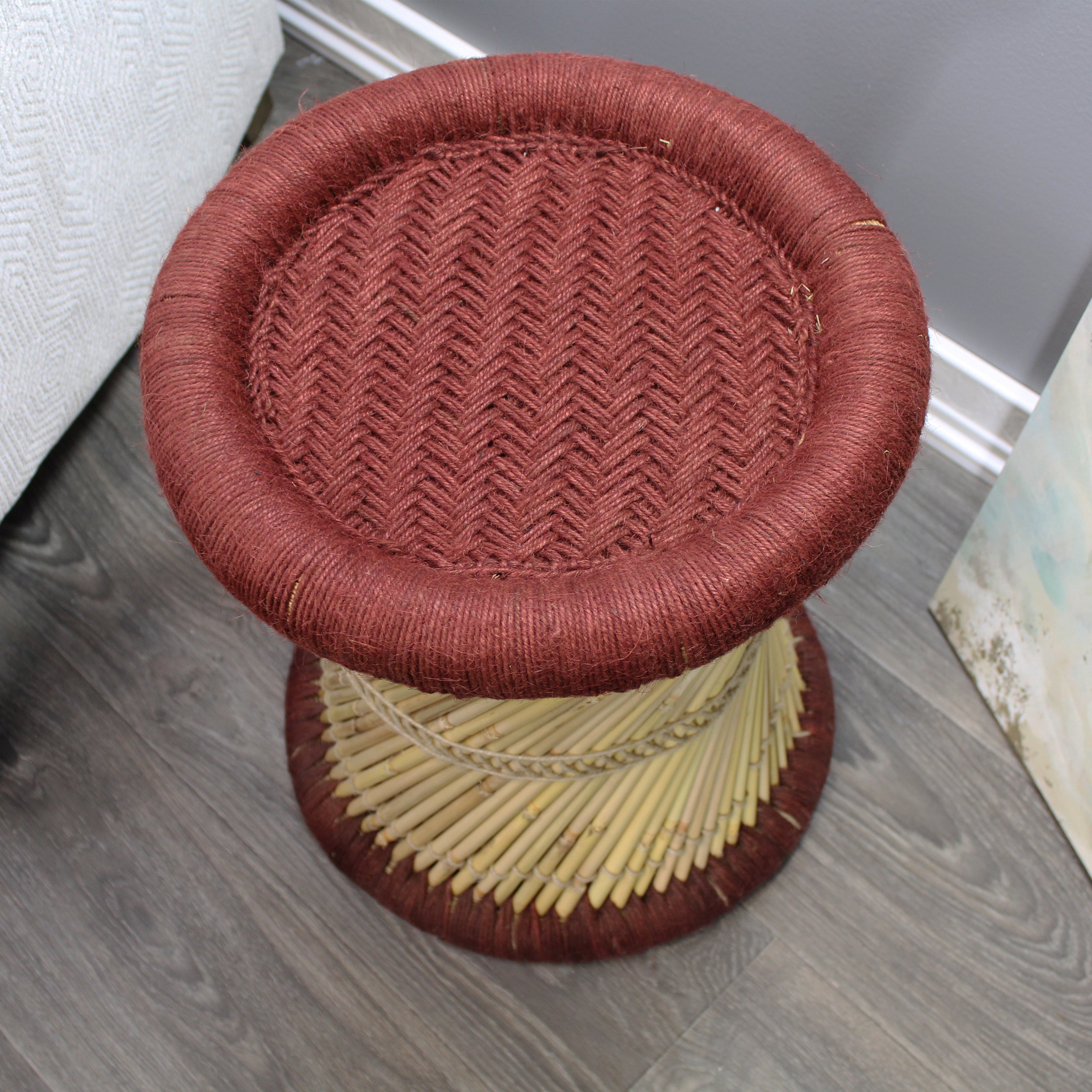 natural geo moray decorative handwoven jute accent stool (set of 2) natural geo moray decorative handwoven jute accent stool (set of 2)