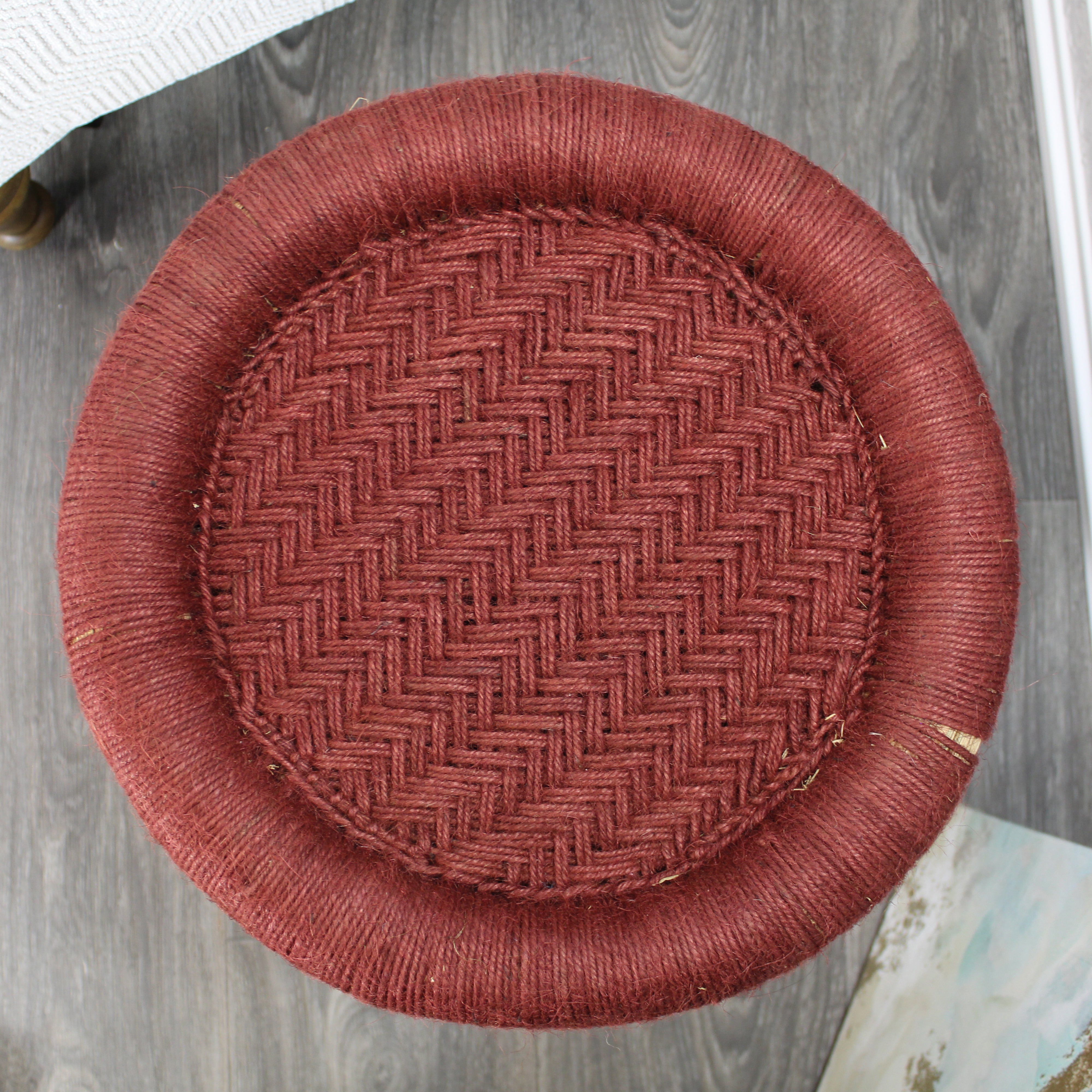 natural geo moray decorative handwoven jute accent stool (set of 2) natural geo moray decorative handwoven jute accent stool (set of 2)