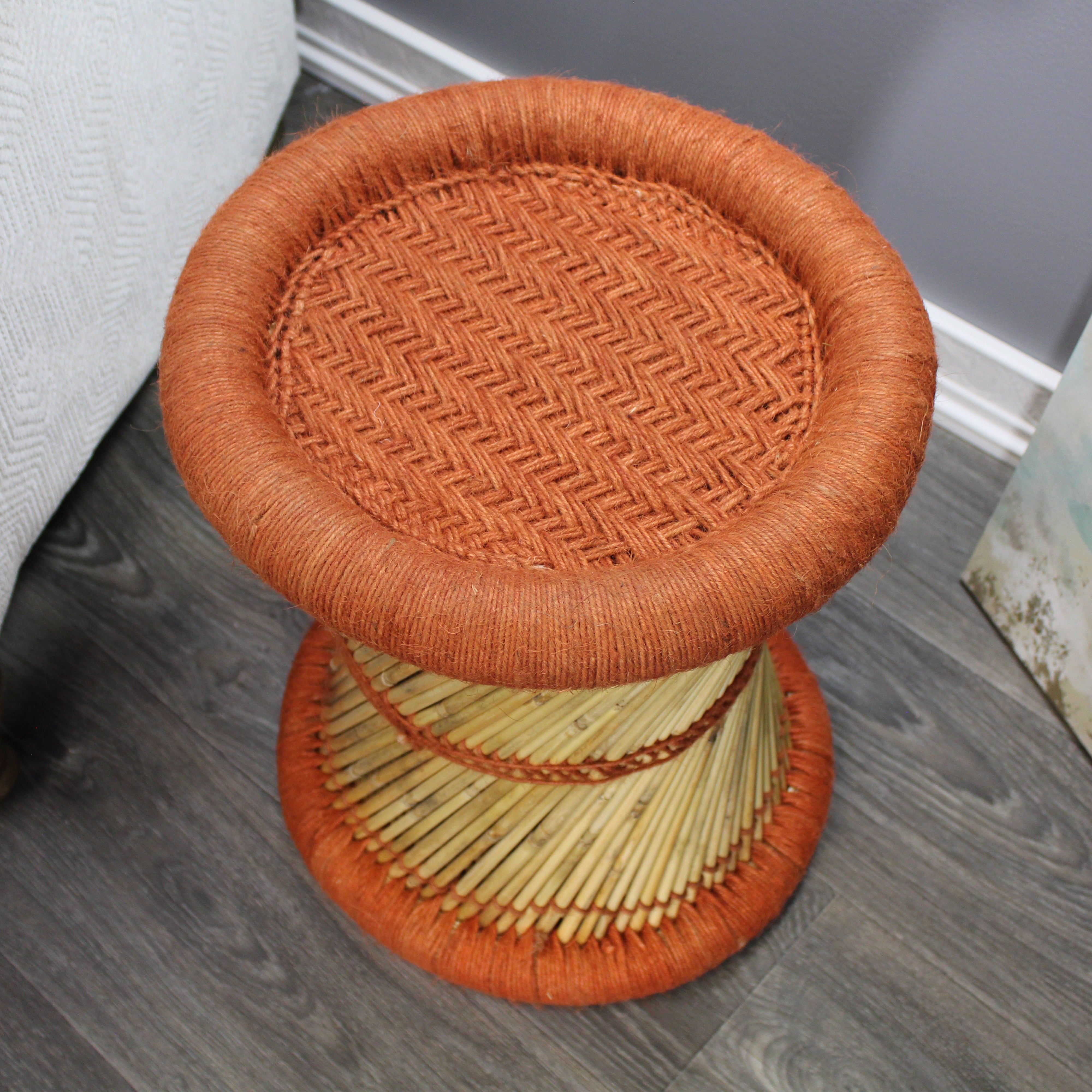 natural geo moray decorative handwoven jute accent stool natural geo moray decorative handwoven jute accent stool