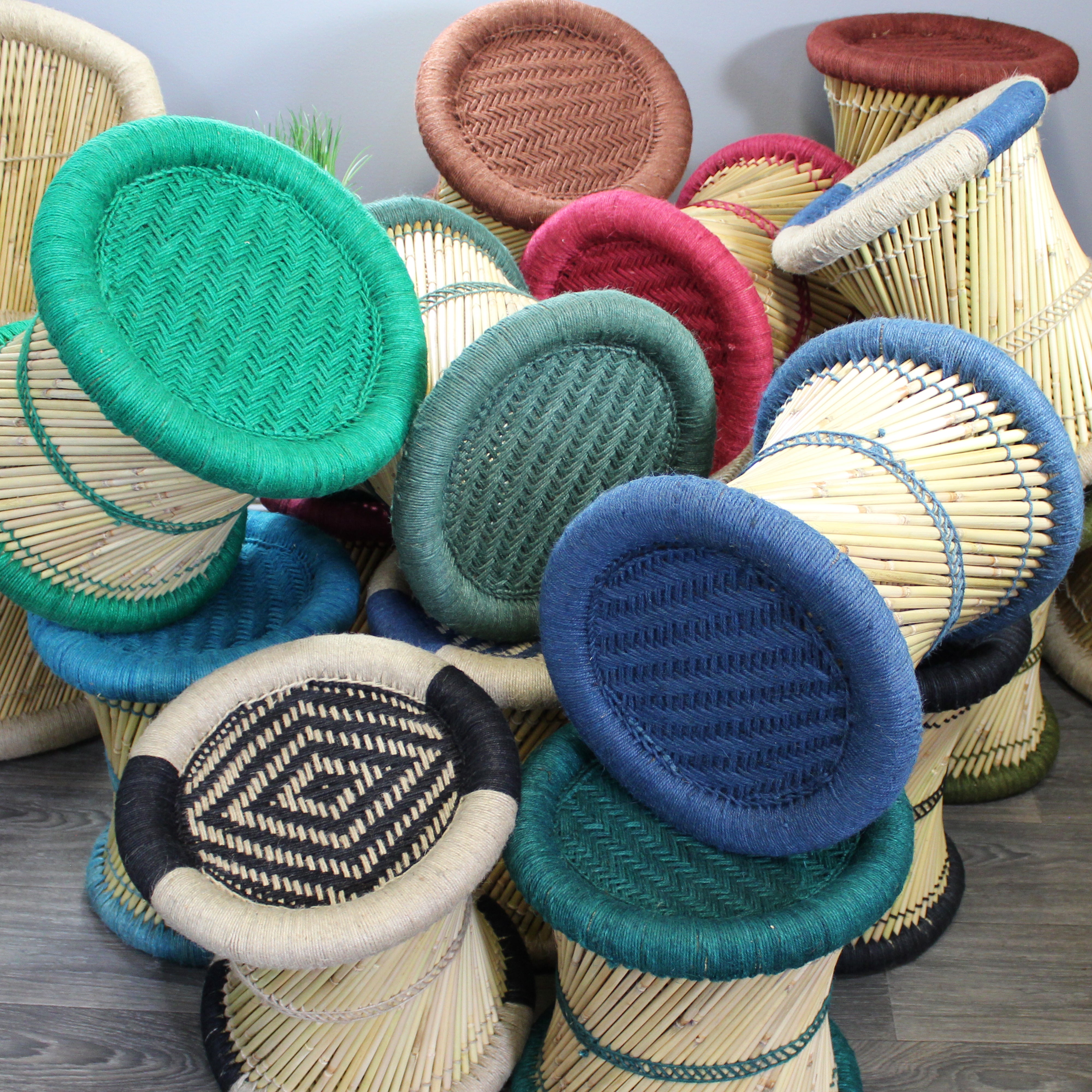 natural geo moray decorative handwoven jute accent stool (set of 2) natural geo moray decorative handwoven jute accent stool (set of 2)