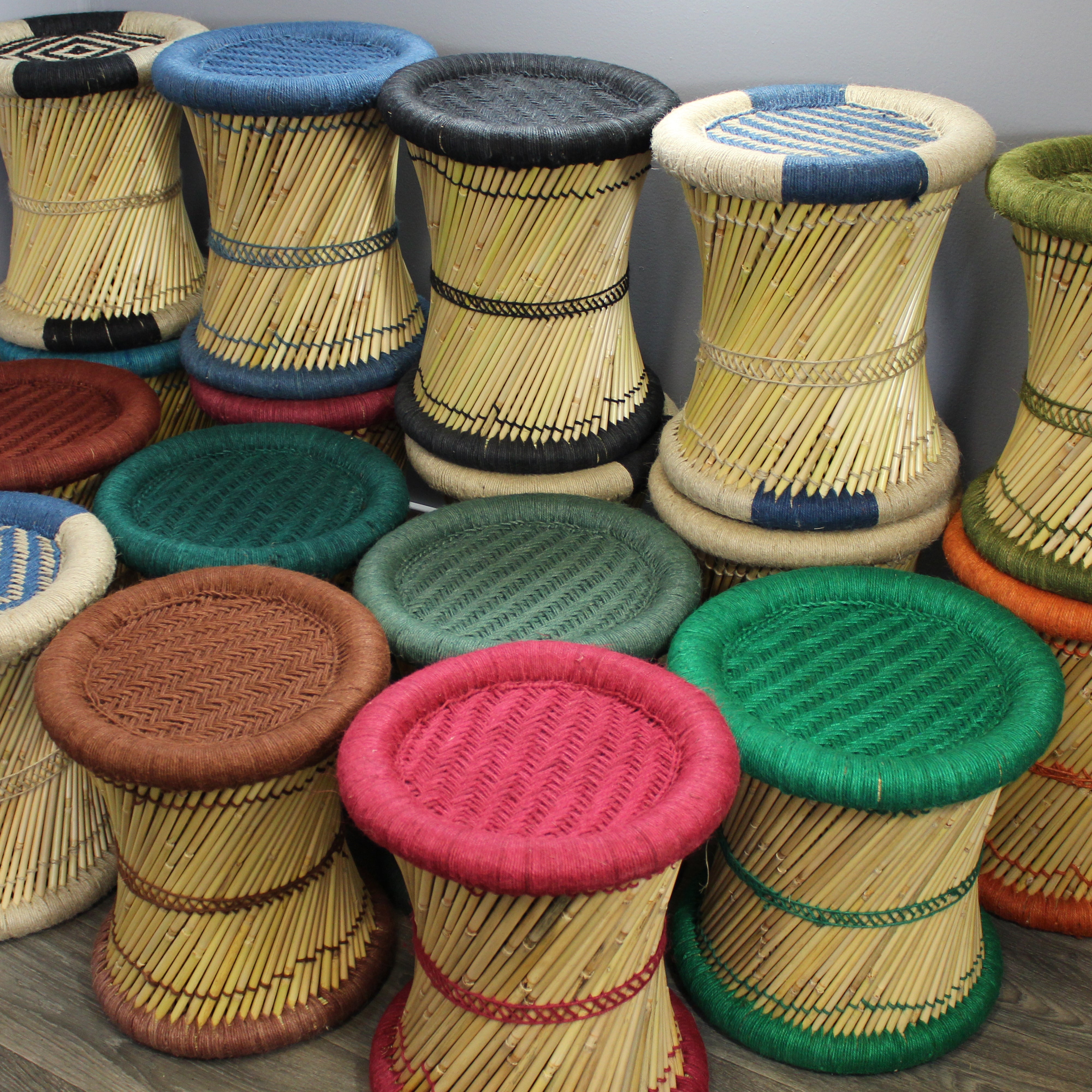 natural geo moray decorative handwoven jute accent stool (set of 2) natural geo moray decorative handwoven jute accent stool (set of 2)