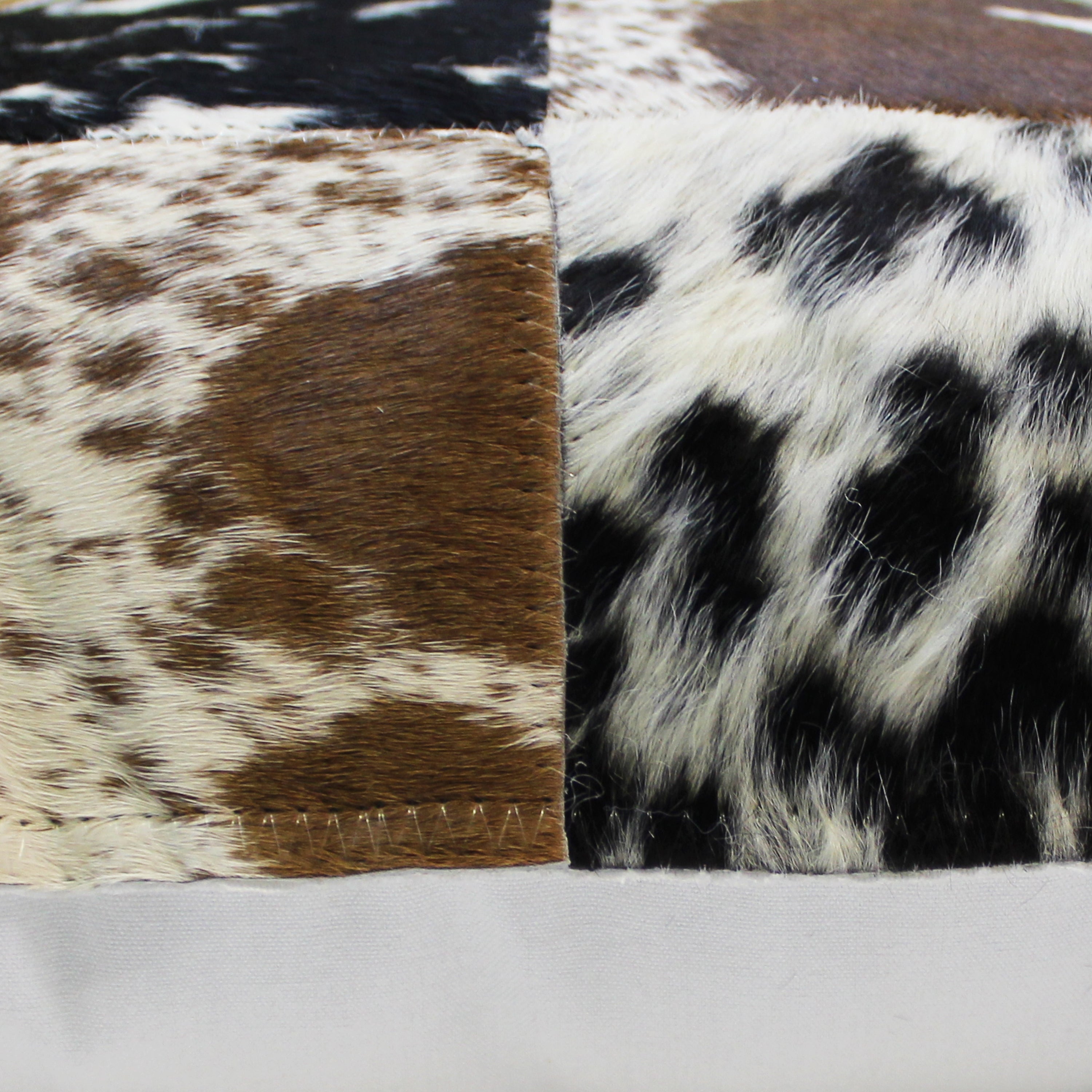 natural geo herd cowhide black/brown/white square decorative throw pillow natural geo herd cowhide black/brown/white square decorative throw pillow