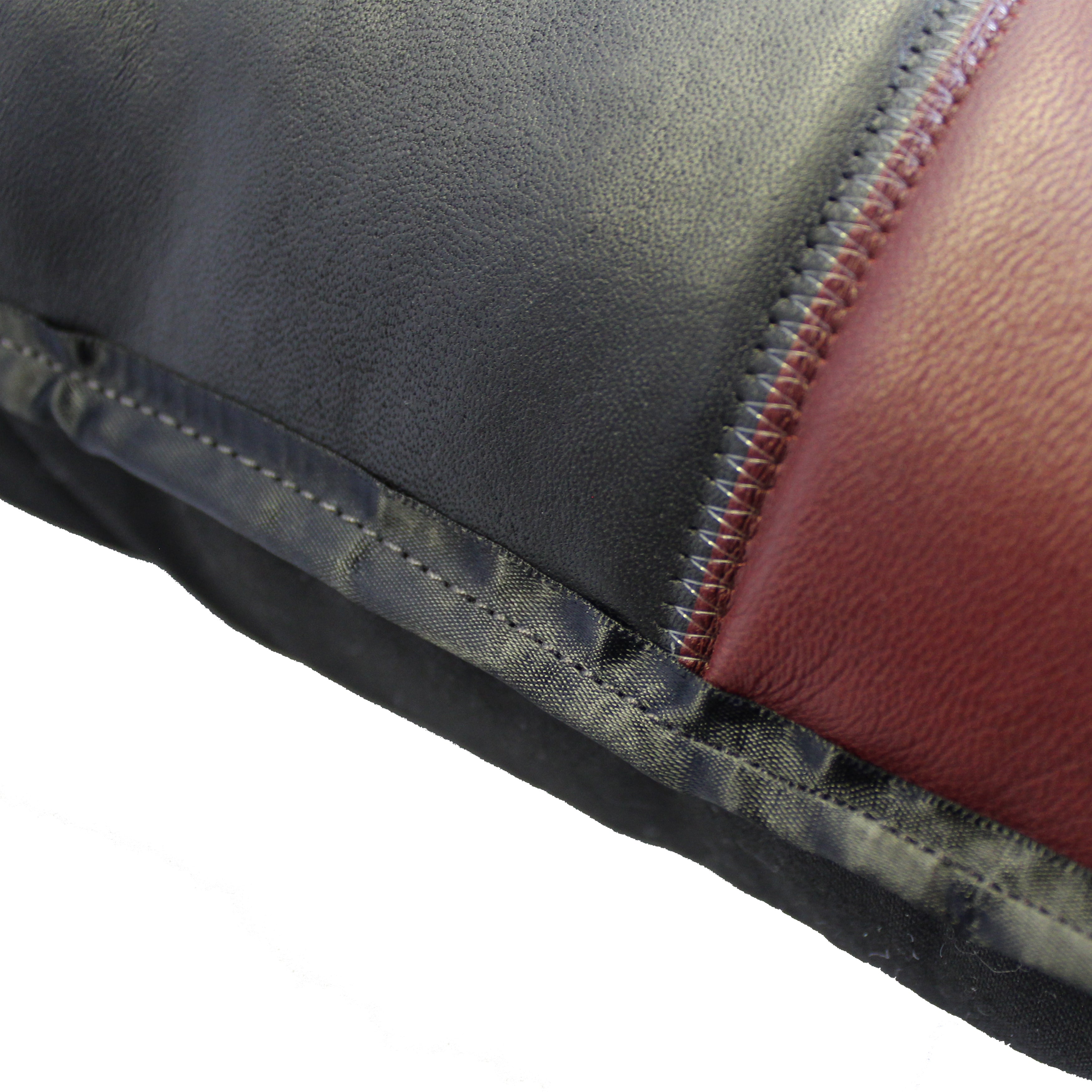 natural geo maroon/black voguish leather geometric pillow natural geo maroon/black voguish leather geometric pillow