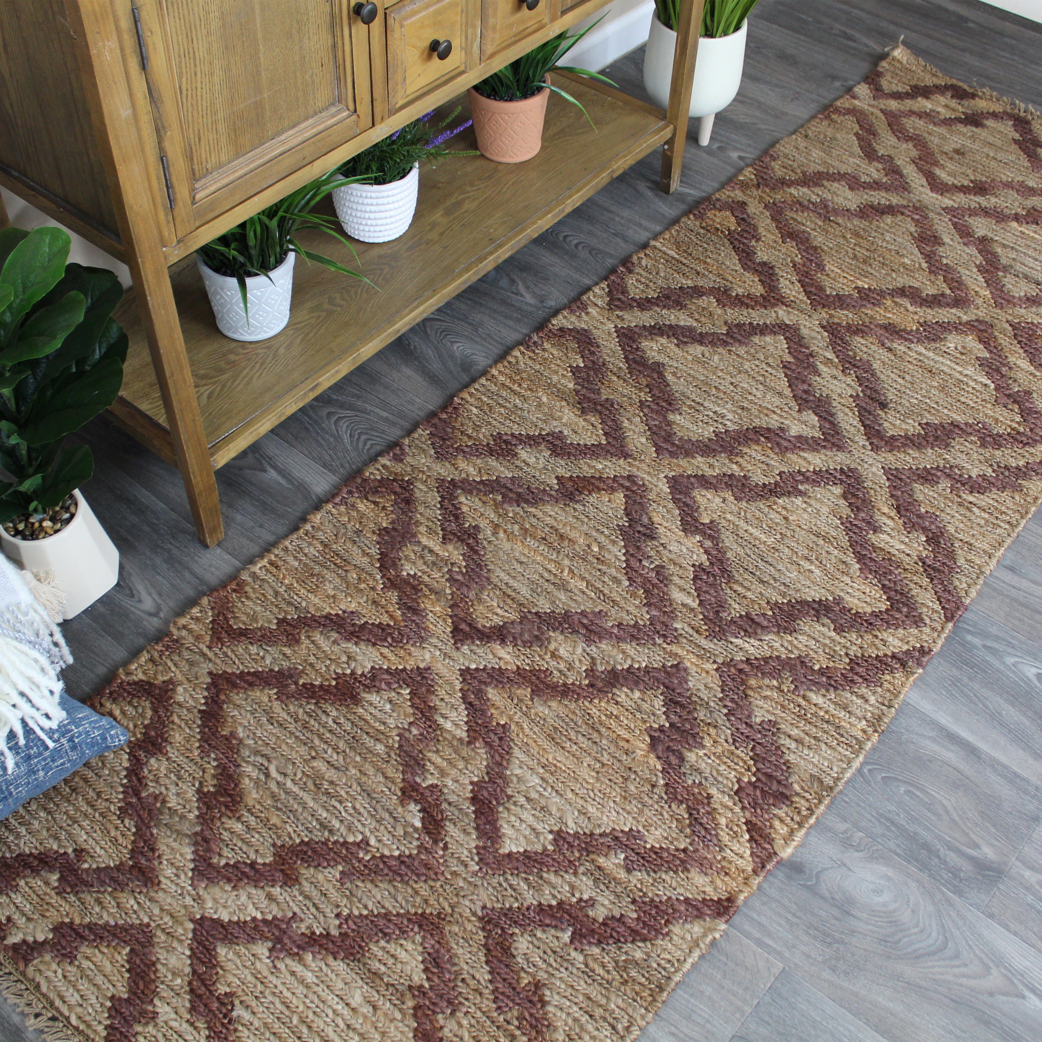 natural geo spontaneous jute handwoven geometric natural/brown area rug natural geo spontaneous jute handwoven geometric natural/brown area rug