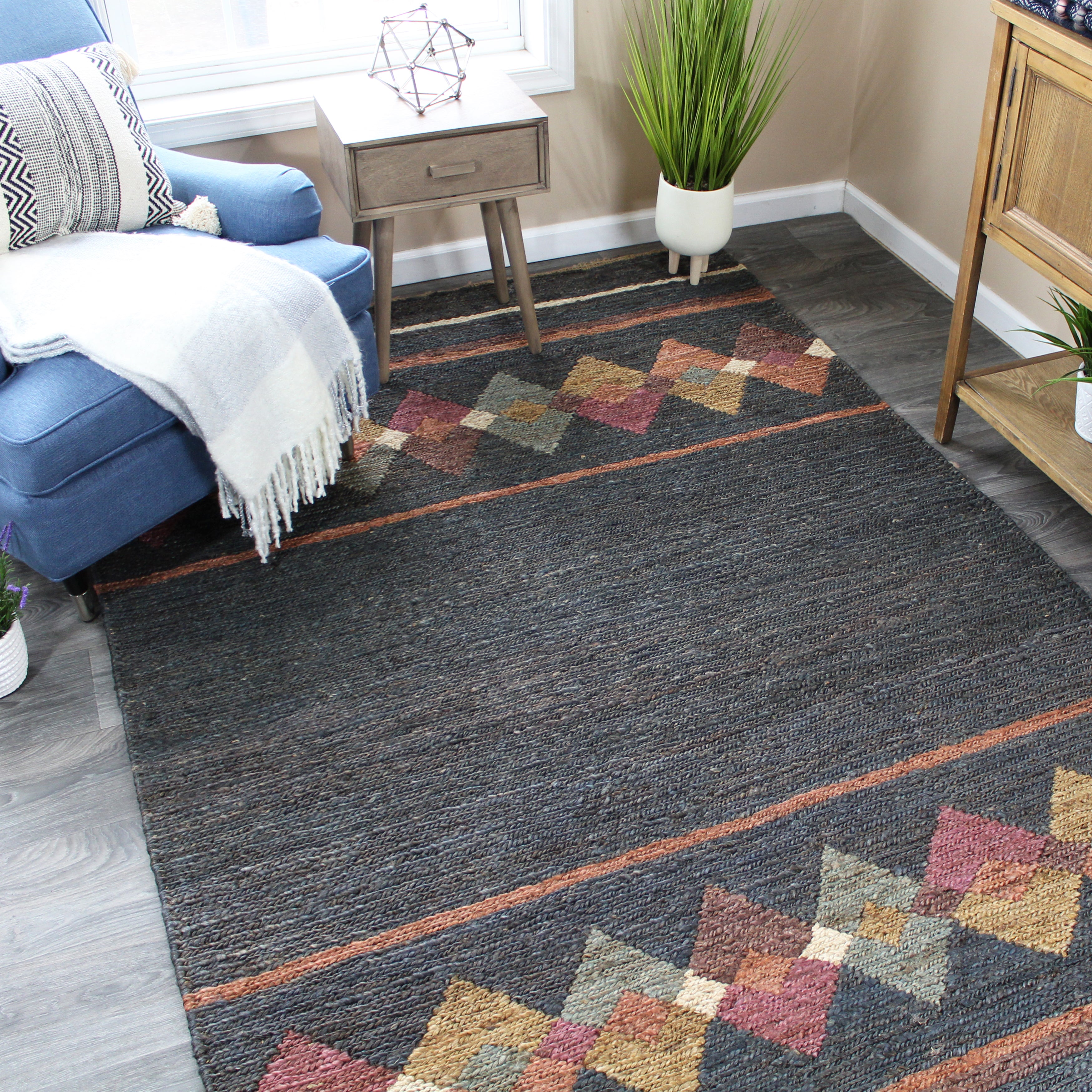 natural geo spontaneous jute handwoven charcoal/multi abstract area rug natural geo spontaneous jute handwoven charcoal/multi abstract area rug