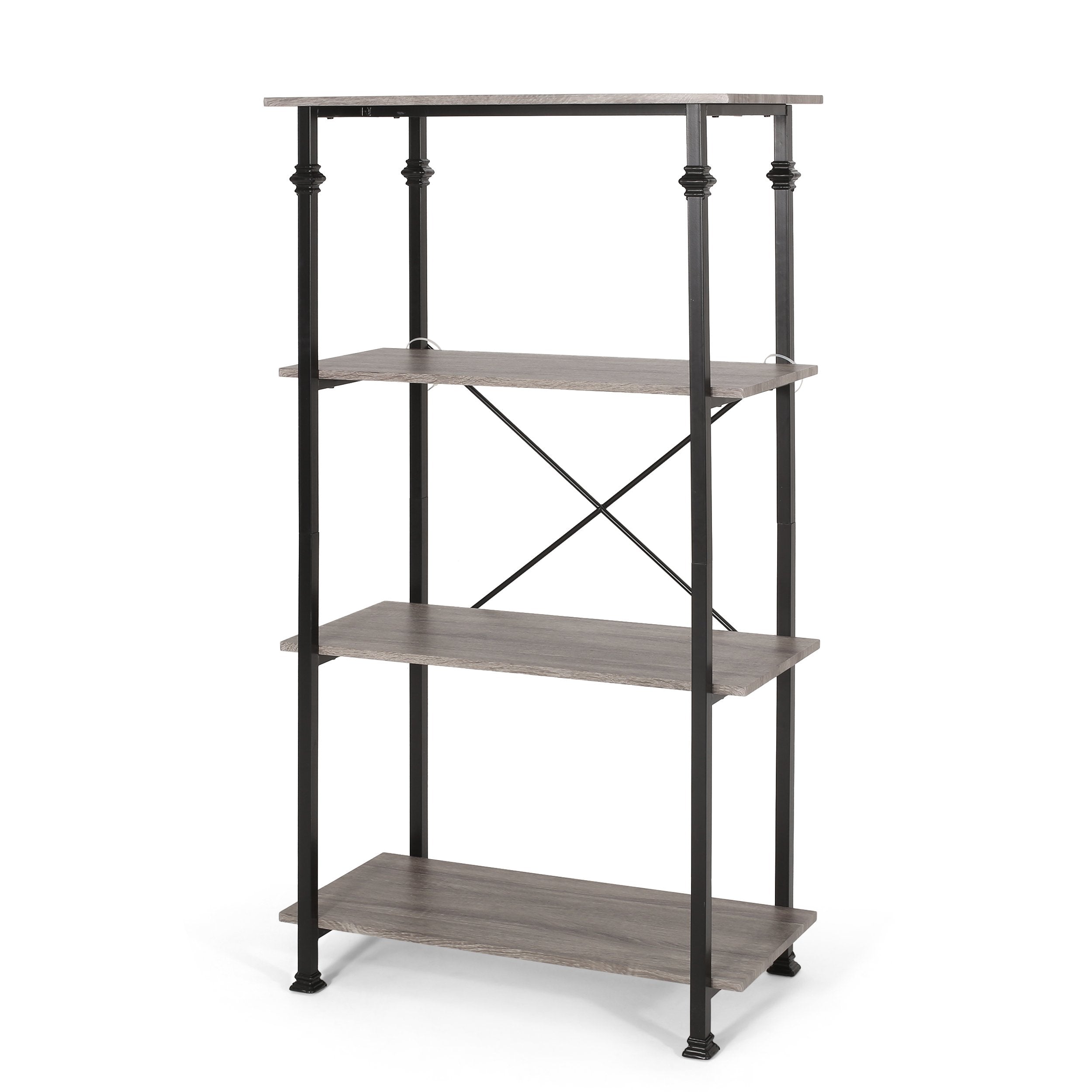modern industrial 4 shelf etagere bookcase nh306413 modern industrial 4 shelf etagere bookcase nh306413