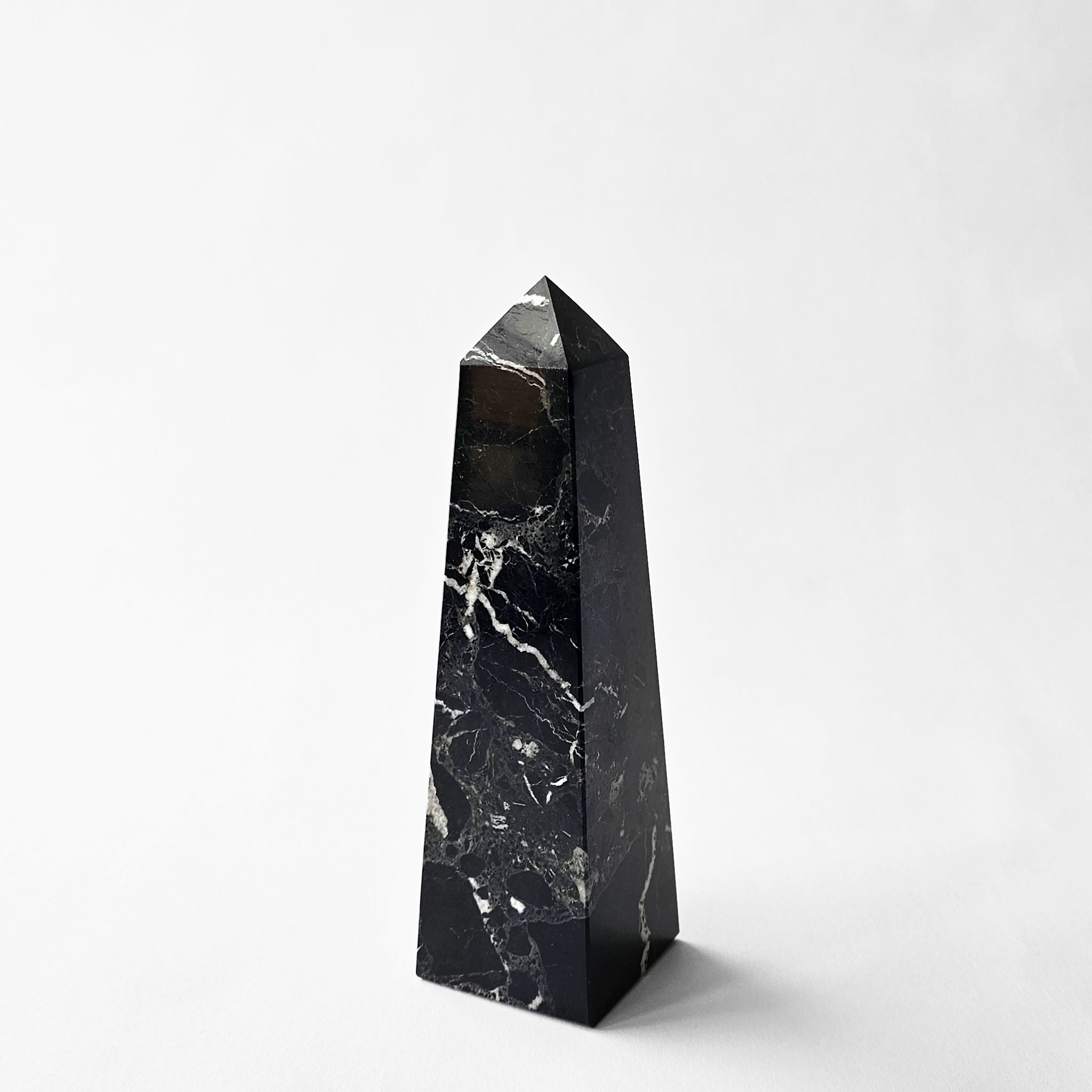 black-marble-obelisk ATHENA Black Marble Obelisk | Decorative Crafts - Image 1