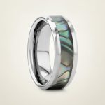 MAUI | Tungsten Carbide Ring, Mother of Pearl Inlay
